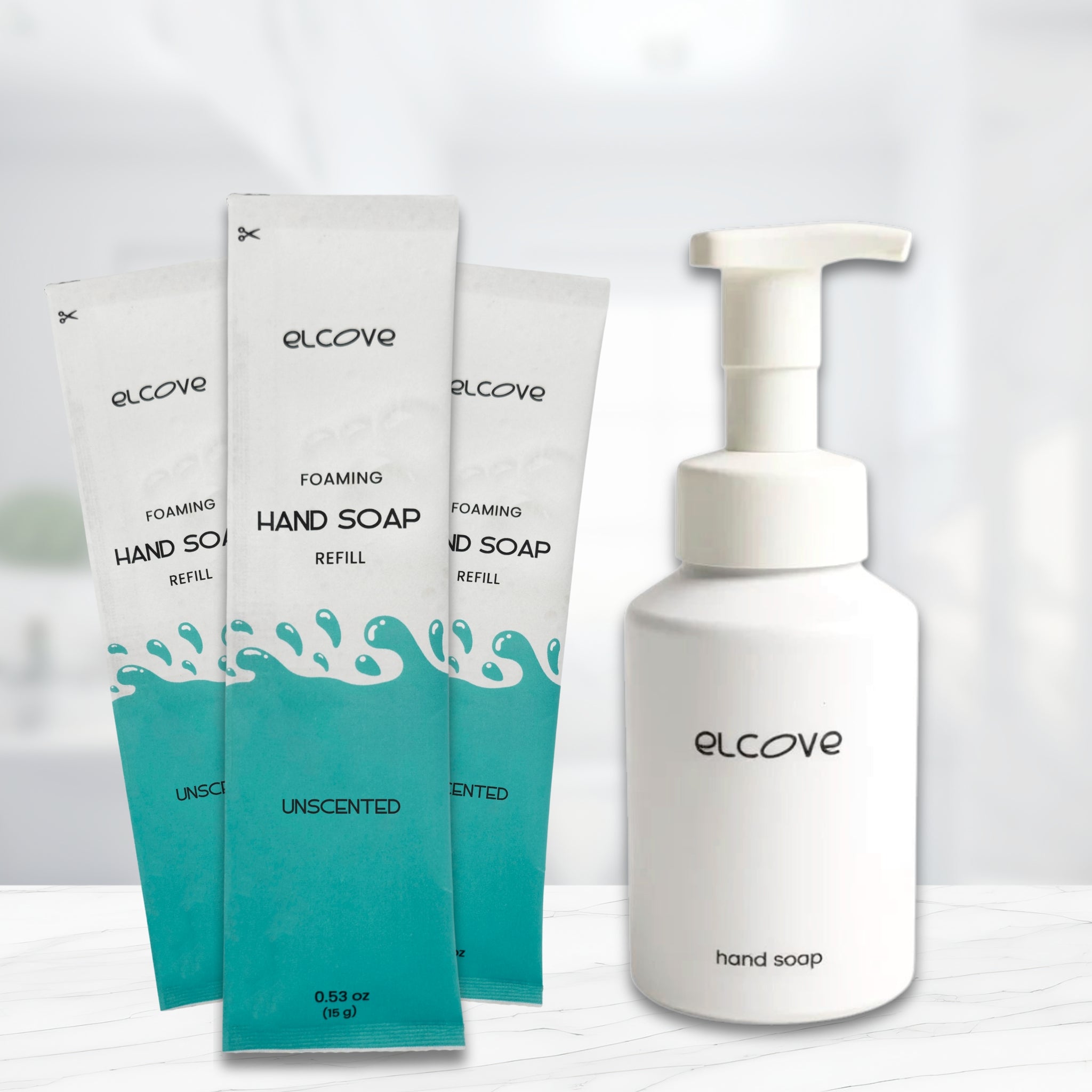 Plastic-Free Foaming Hand Soap Starter Set - Unscented