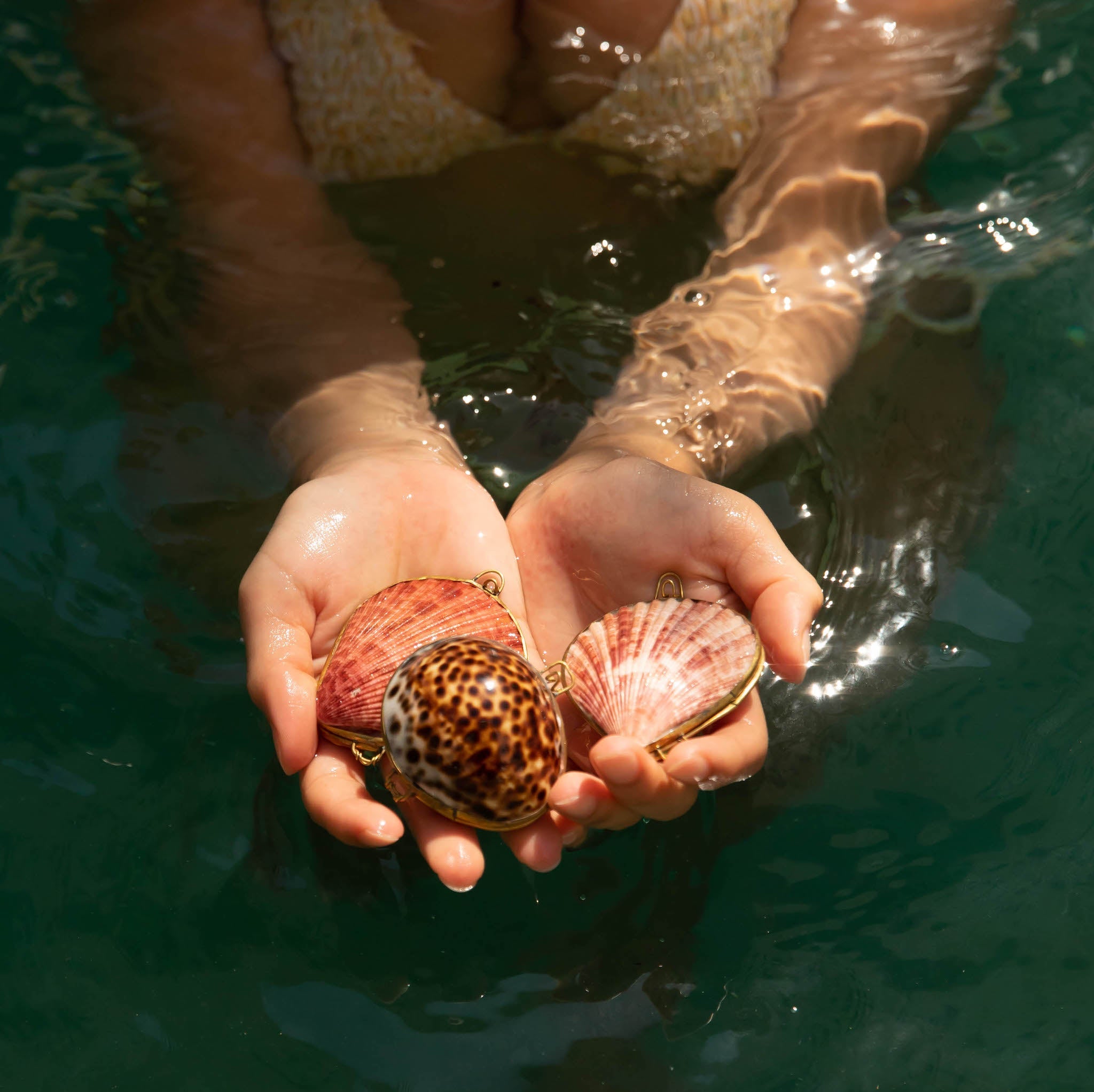 Geranium & Vetiver Perfume In Seashell Compact