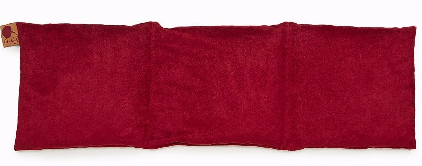 Hot Cherry Triple Square Body Pillow - Red Ultra-Suede