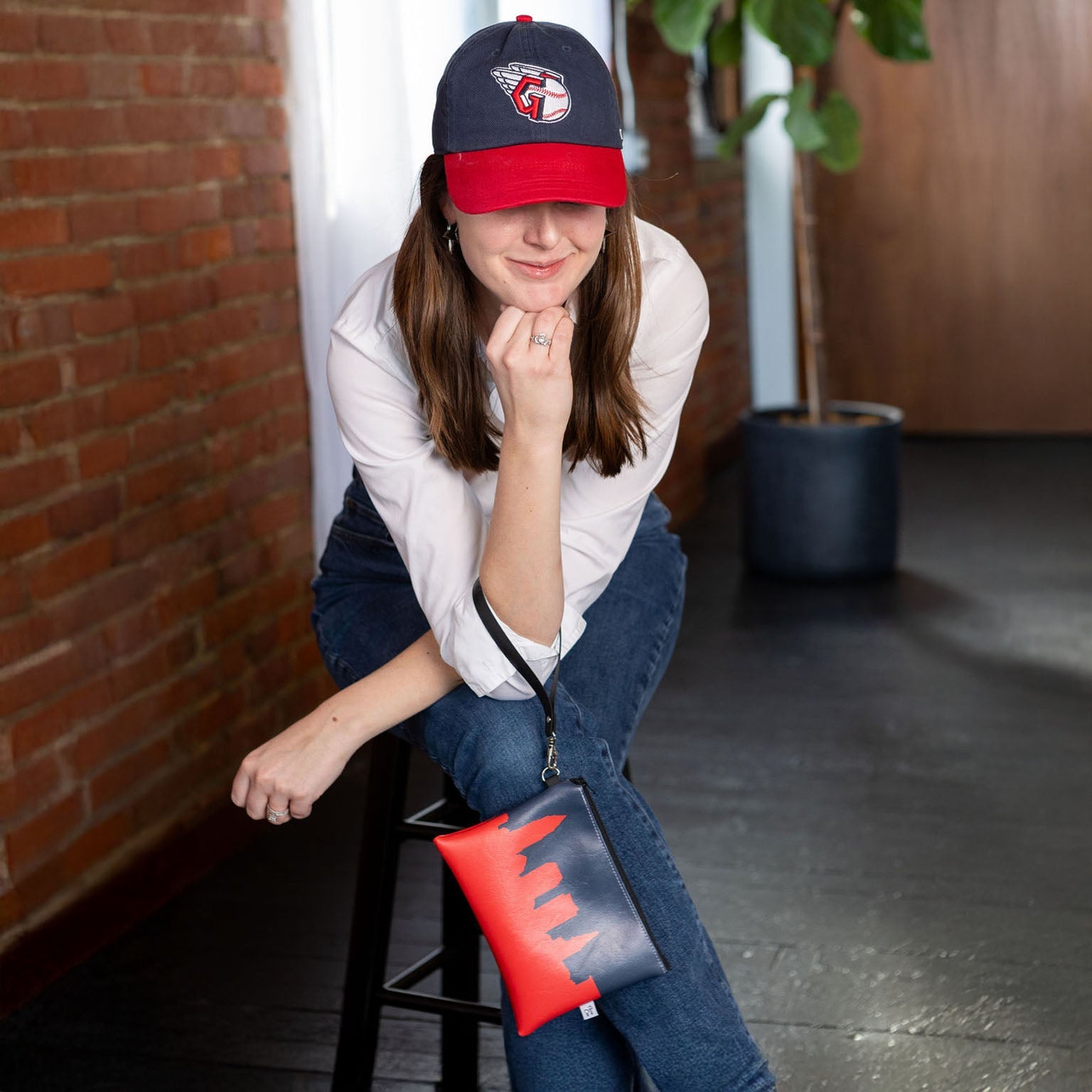 Baseball Ballpark Skyline Game Day Wristlet