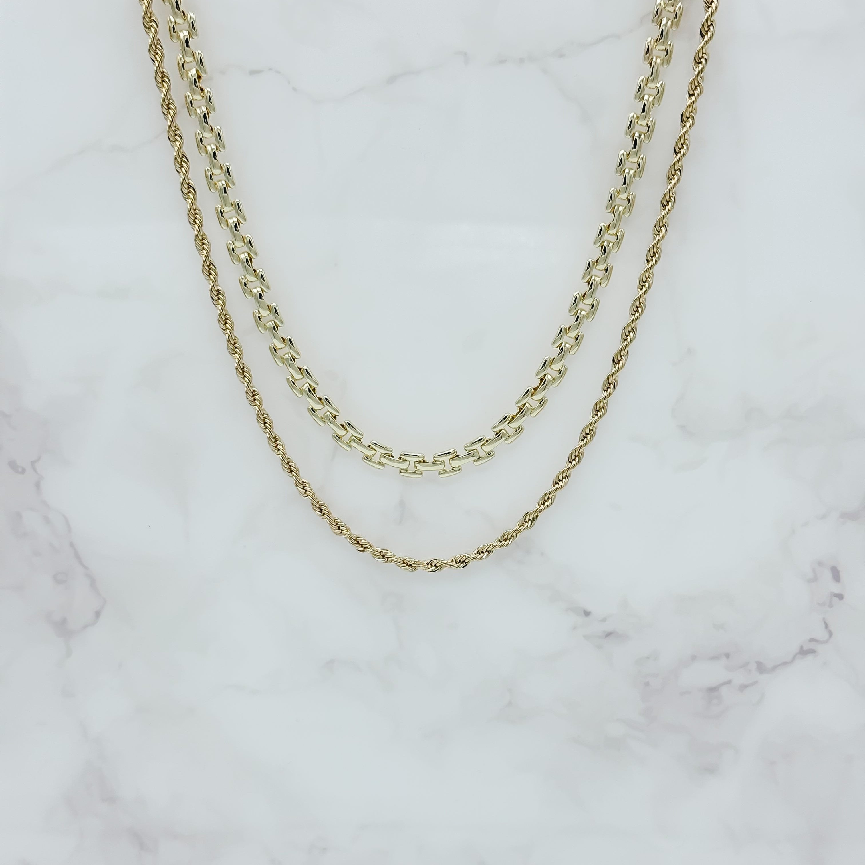 Classic Gold-Filled Asher Chain Link Necklace