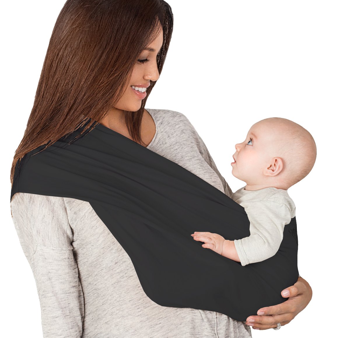 Organic Cotton Baby Carrier Sling - Black