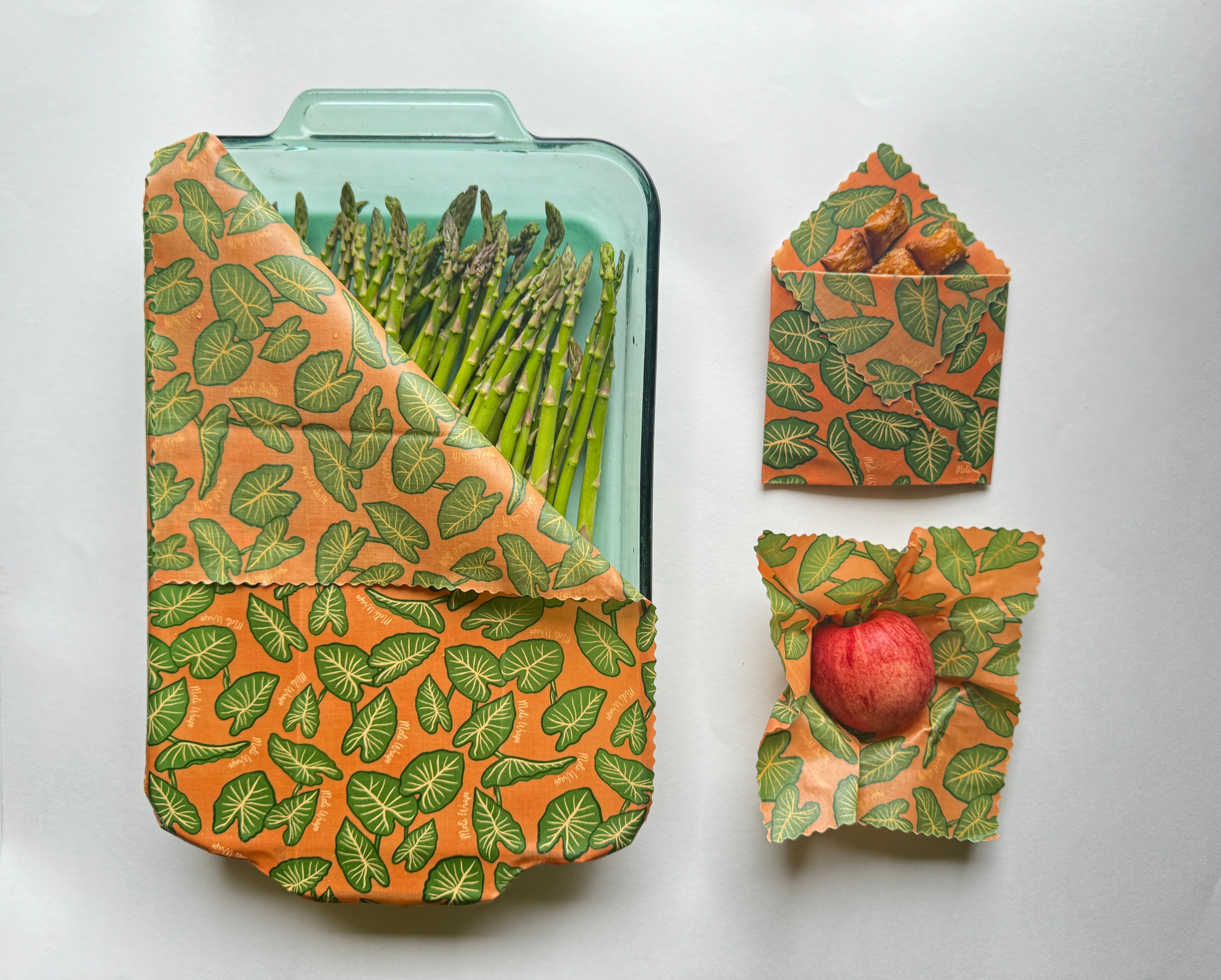 Eco-Friendly Beeswax Food Wrap - Kalo Print