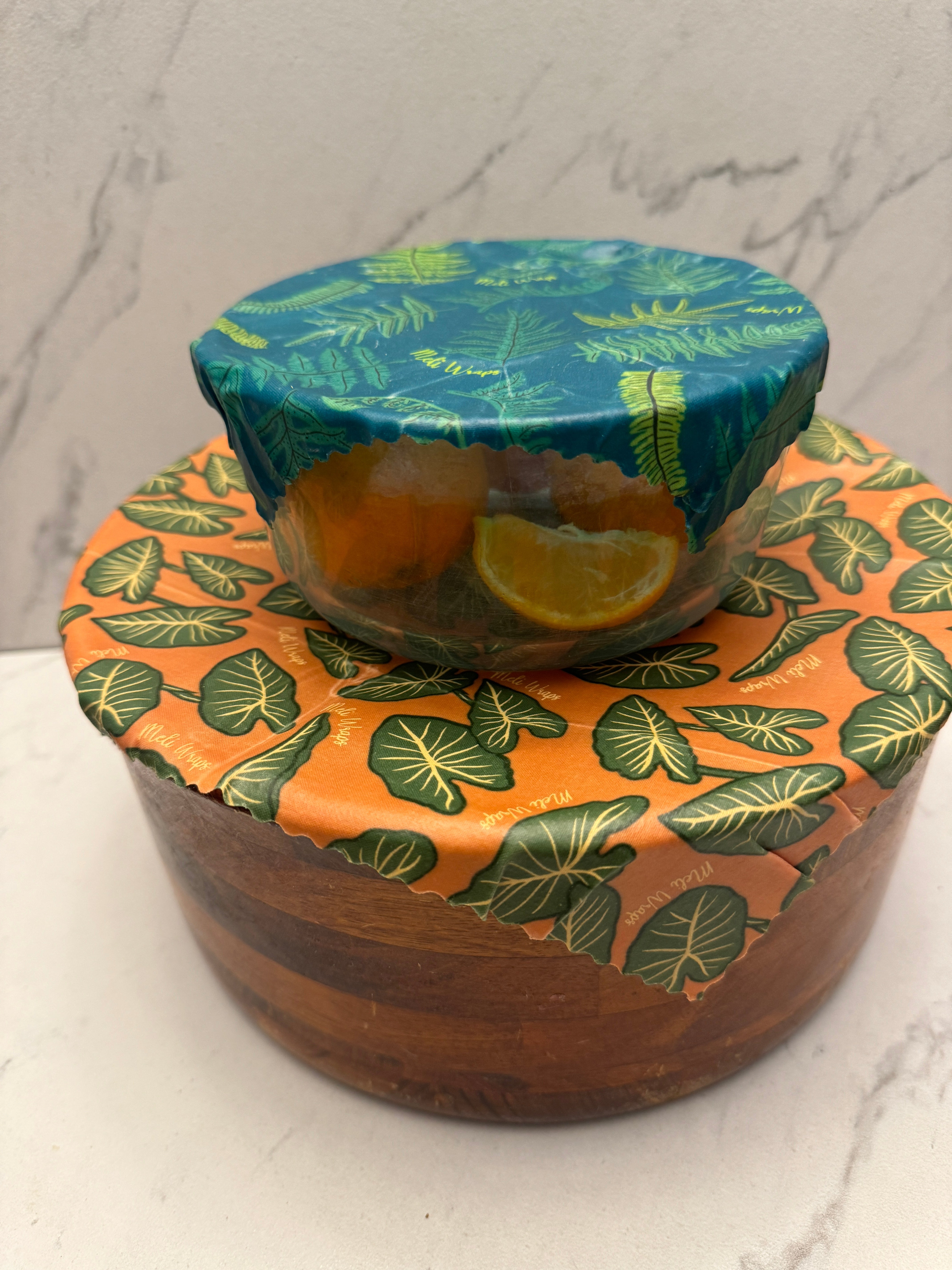 Eco-Friendly Beeswax Food Wrap - Kalo Print