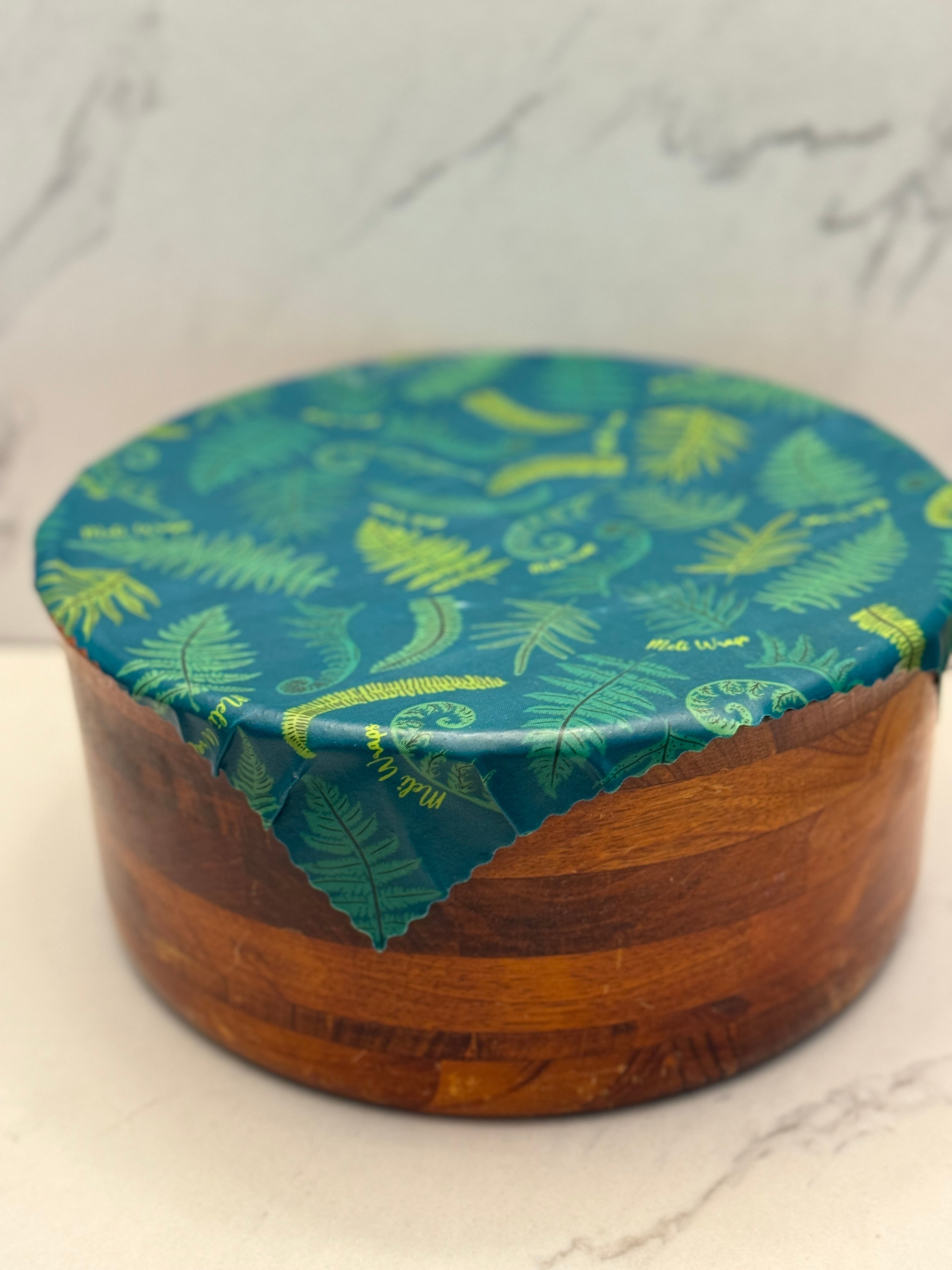 Eco-Friendly Beeswax Food Wrap - Fern Print
