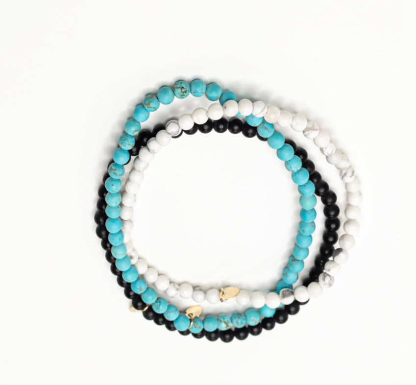 Fashionista Bracelet Set Gemstone 10K Gold