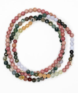Your Best Day Bracelet Set Multi Stone