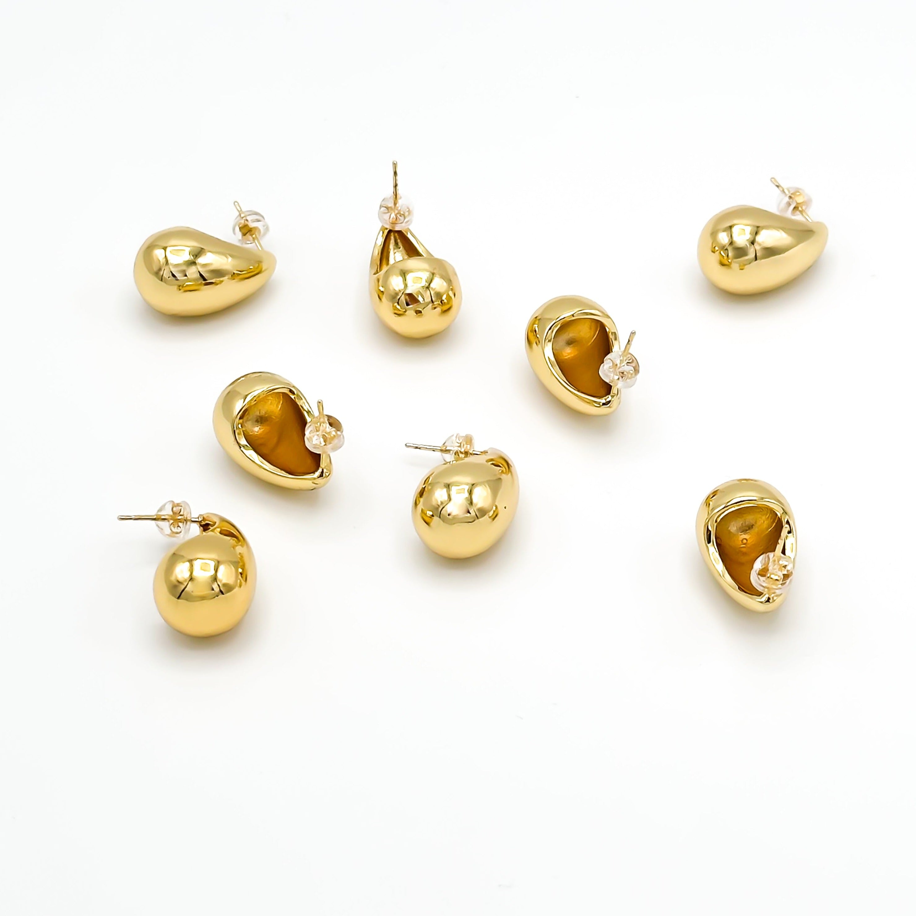 Inez Dome Hoop Earring