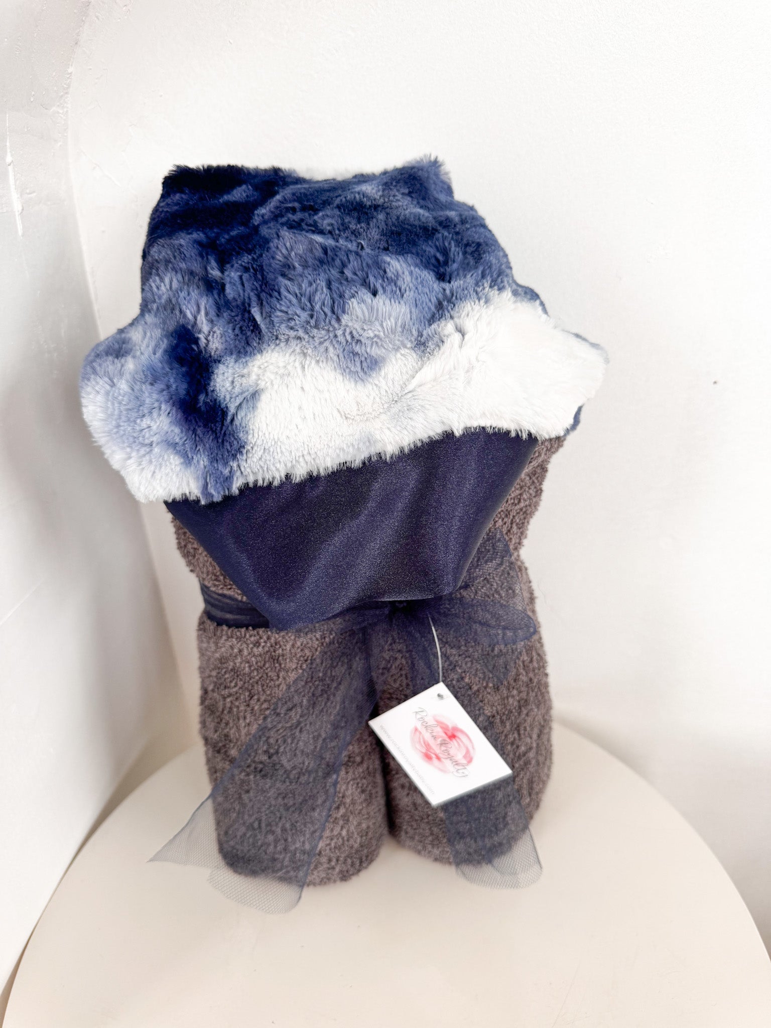 Navy Tie Dye Royale Moses Gift Set