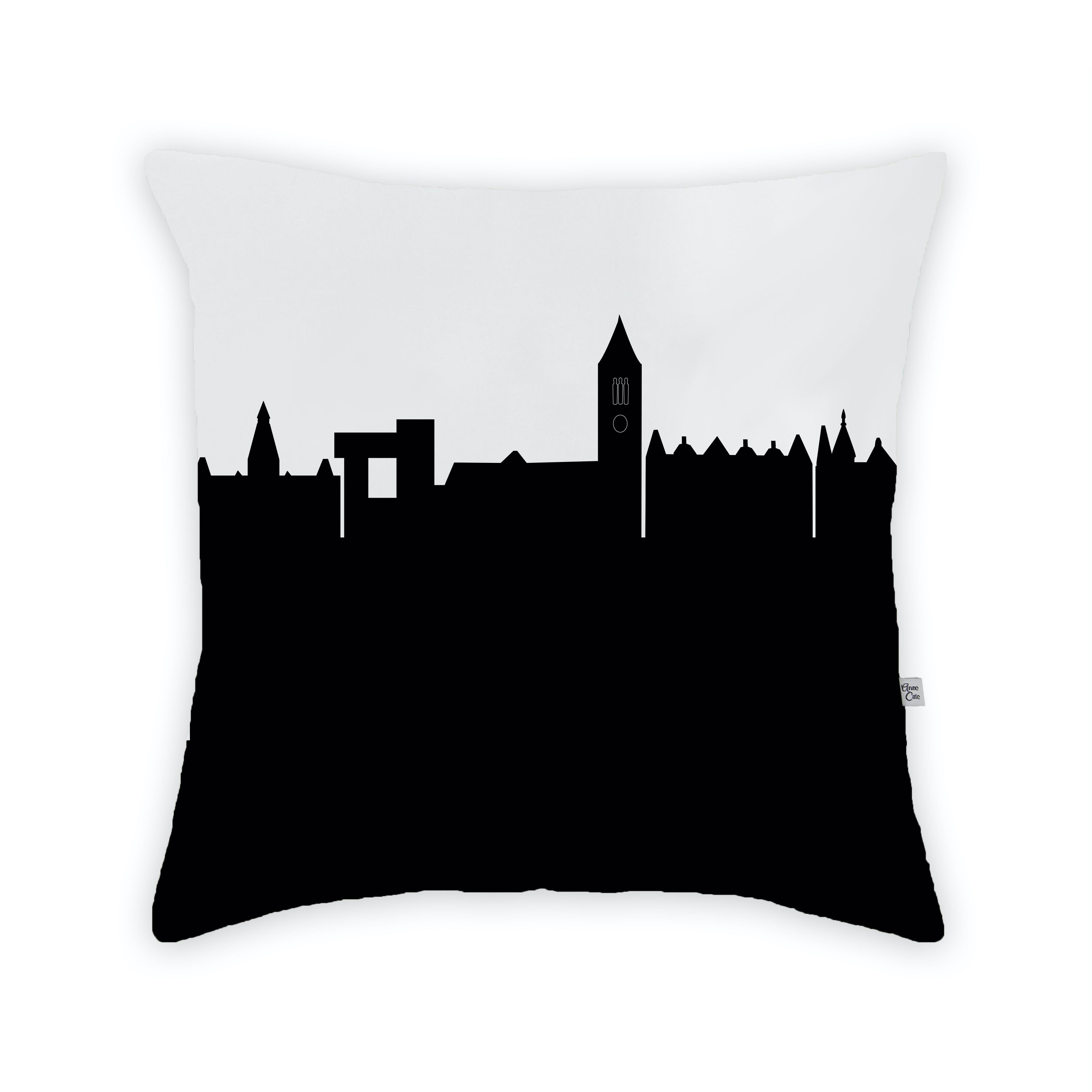 Skyline City Charm 16" by 16" Throw Pillow - Choose Your City