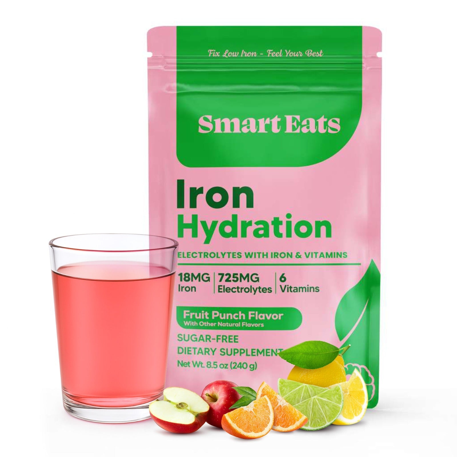 Iron Electrolyte Powder - Fruit Punch Sugar Free