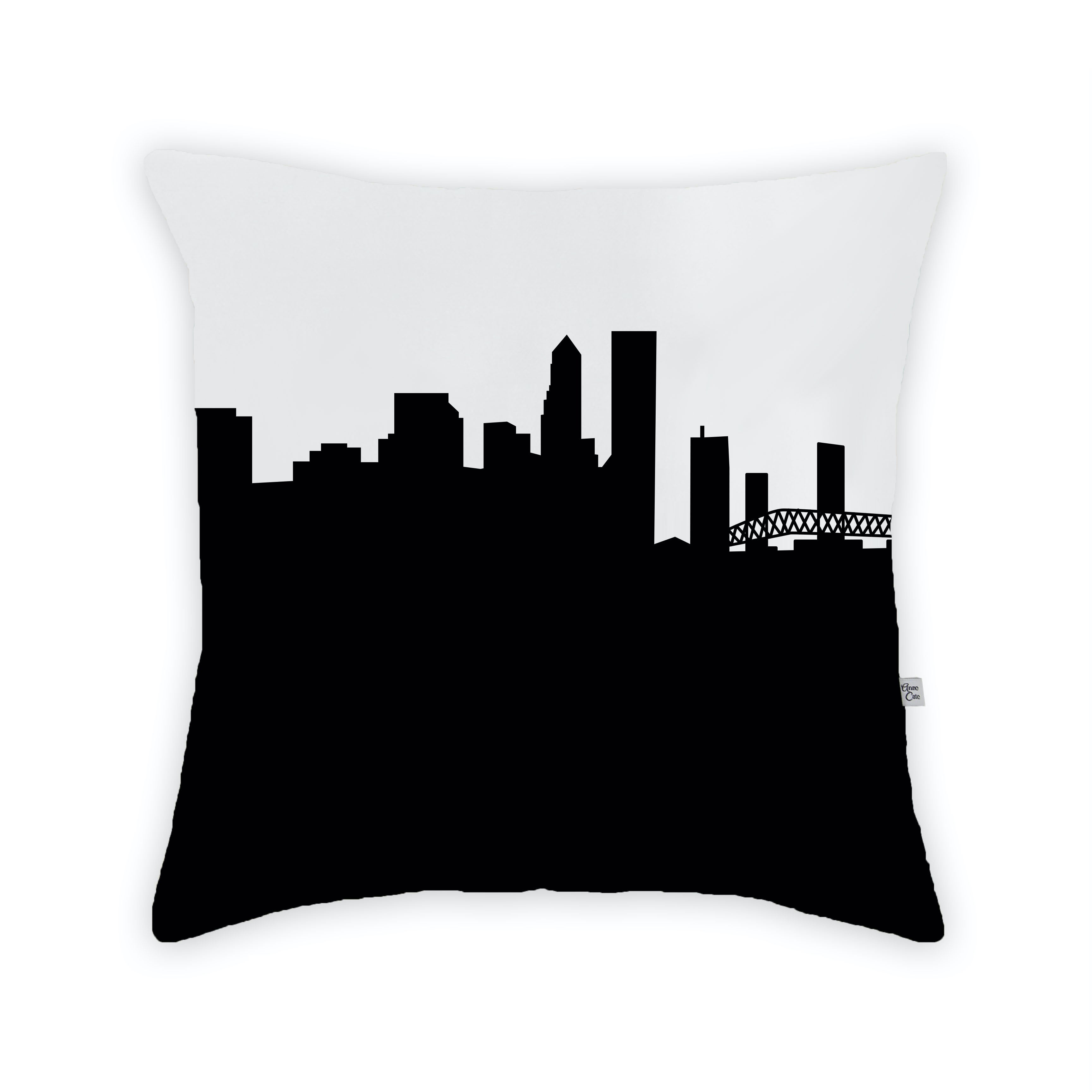 Skyline City Charm 16" by 16" Throw Pillow - Choose Your City