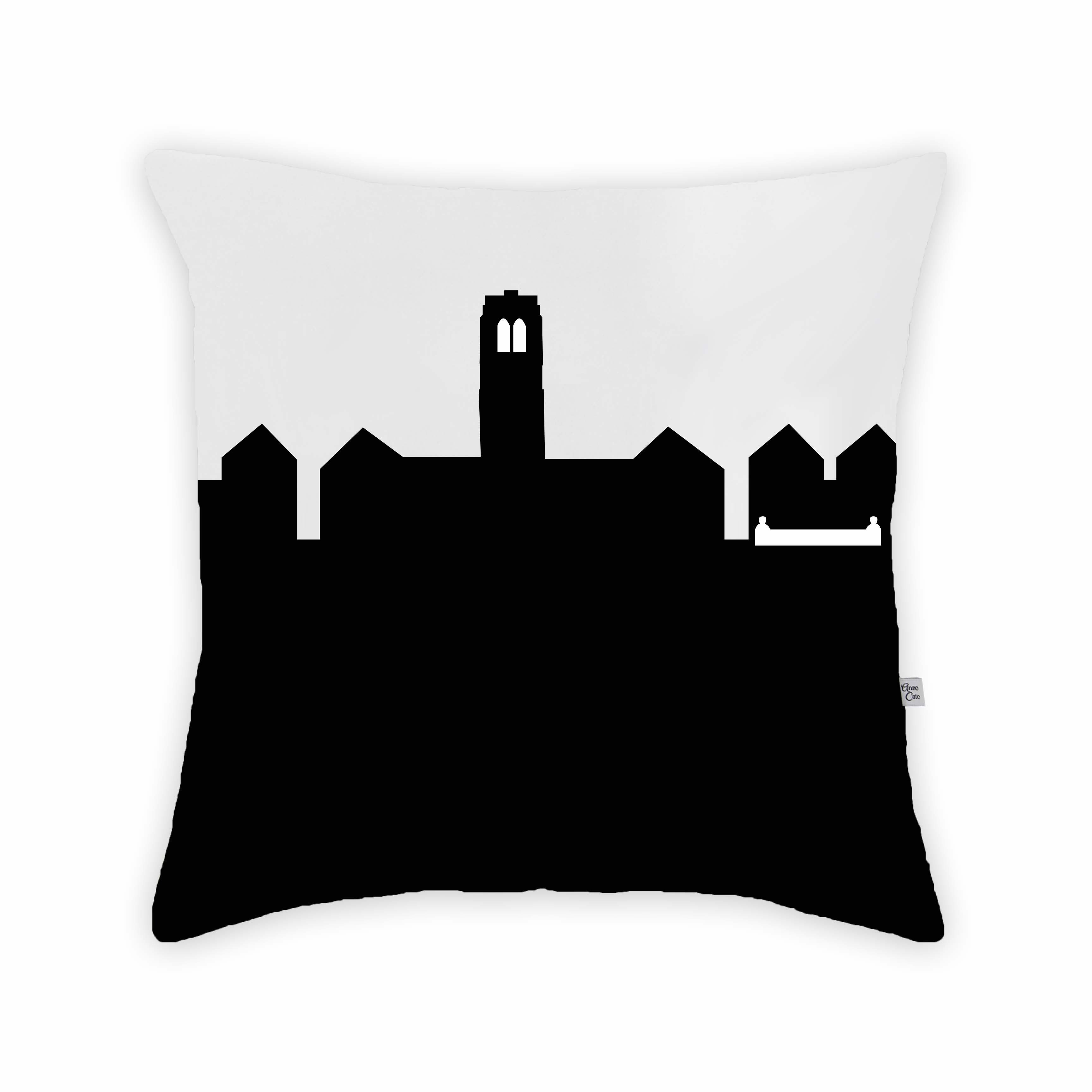 Skyline City Charm 16" by 16" Throw Pillow - Choose Your City