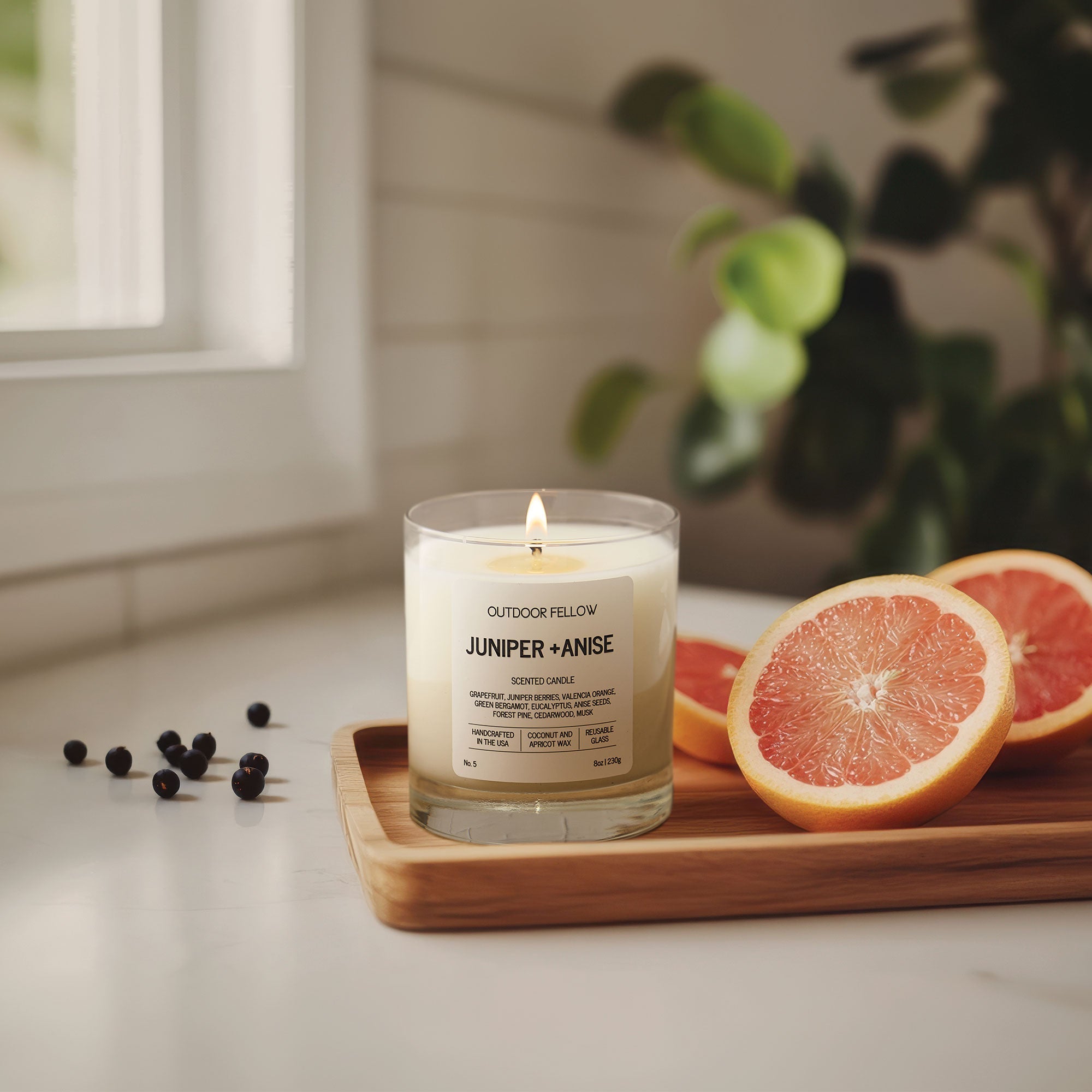 Juniper and Anise Scented Candle