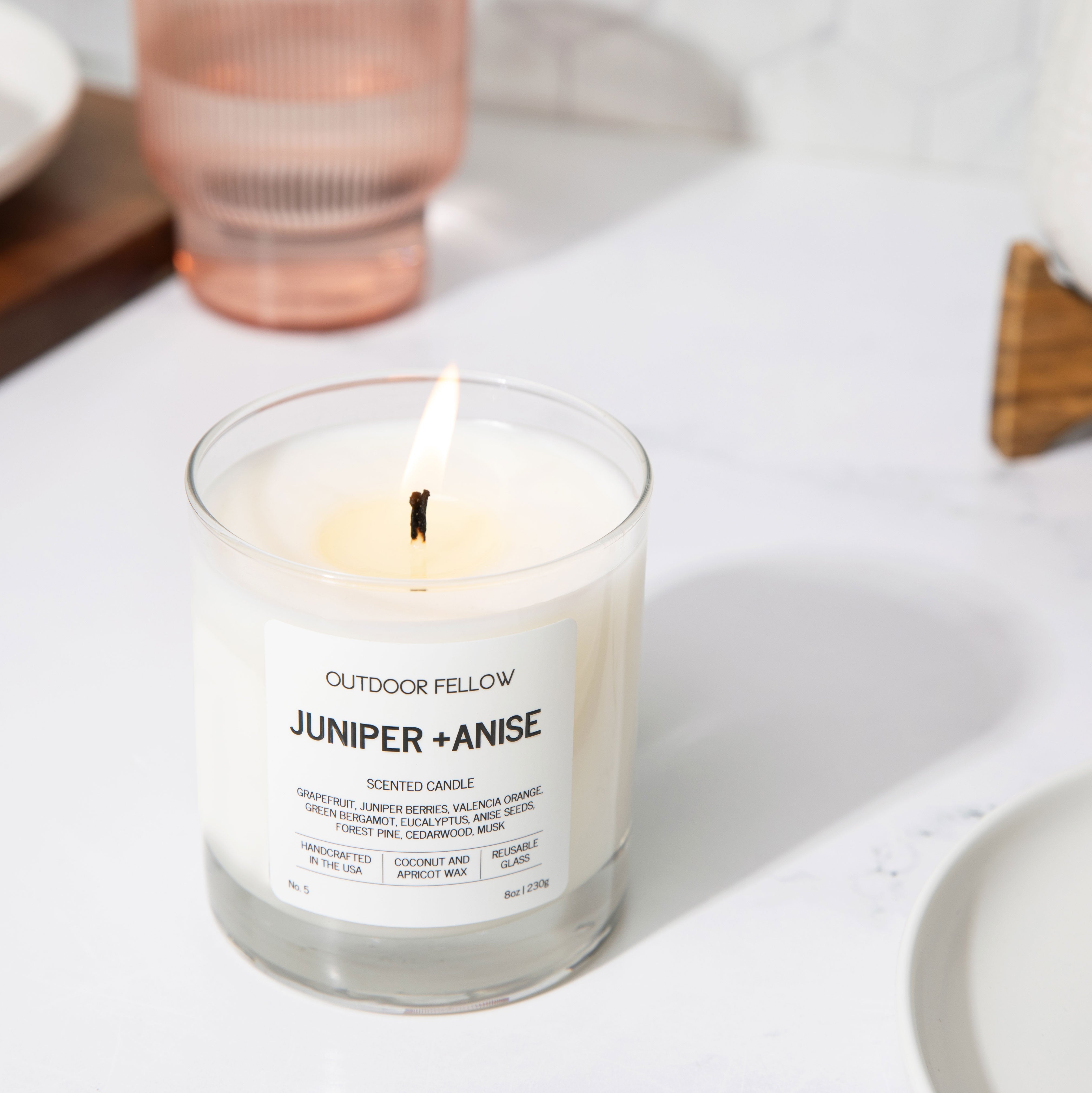 Juniper and Anise Scented Candle