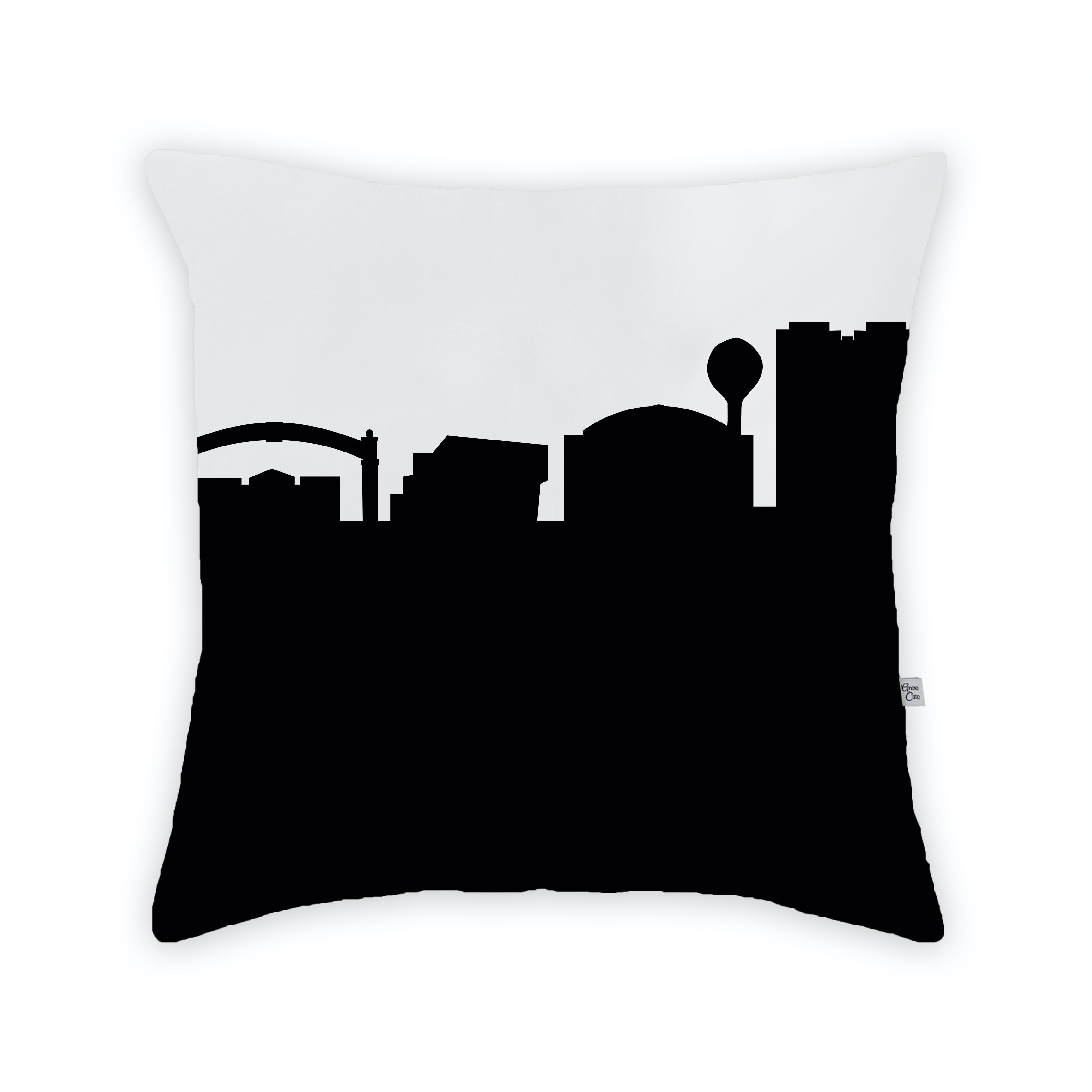 Skyline City Charm 16" by 16" Throw Pillow - Choose Your City