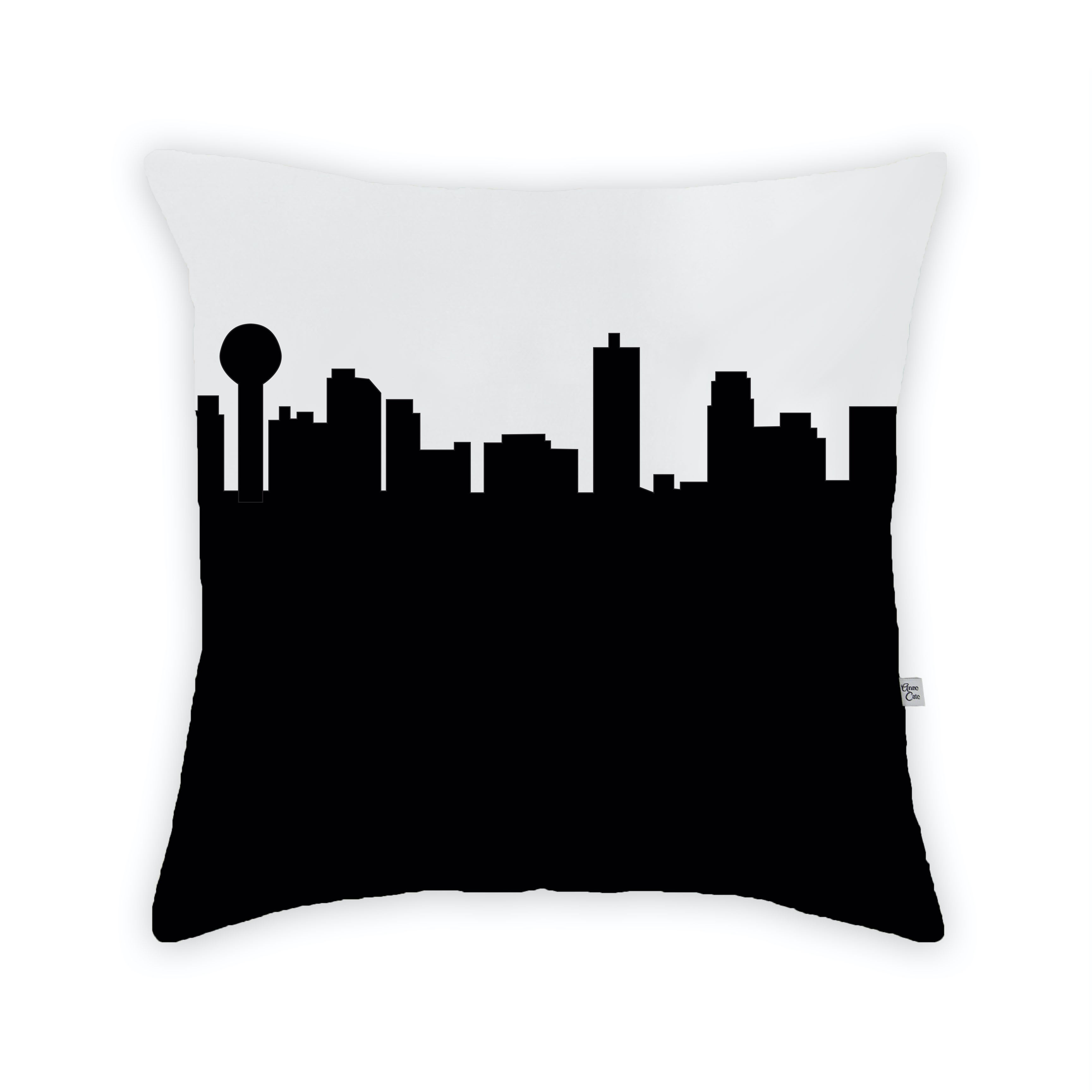 Skyline City Charm 16" by 16" Throw Pillow - Choose Your City
