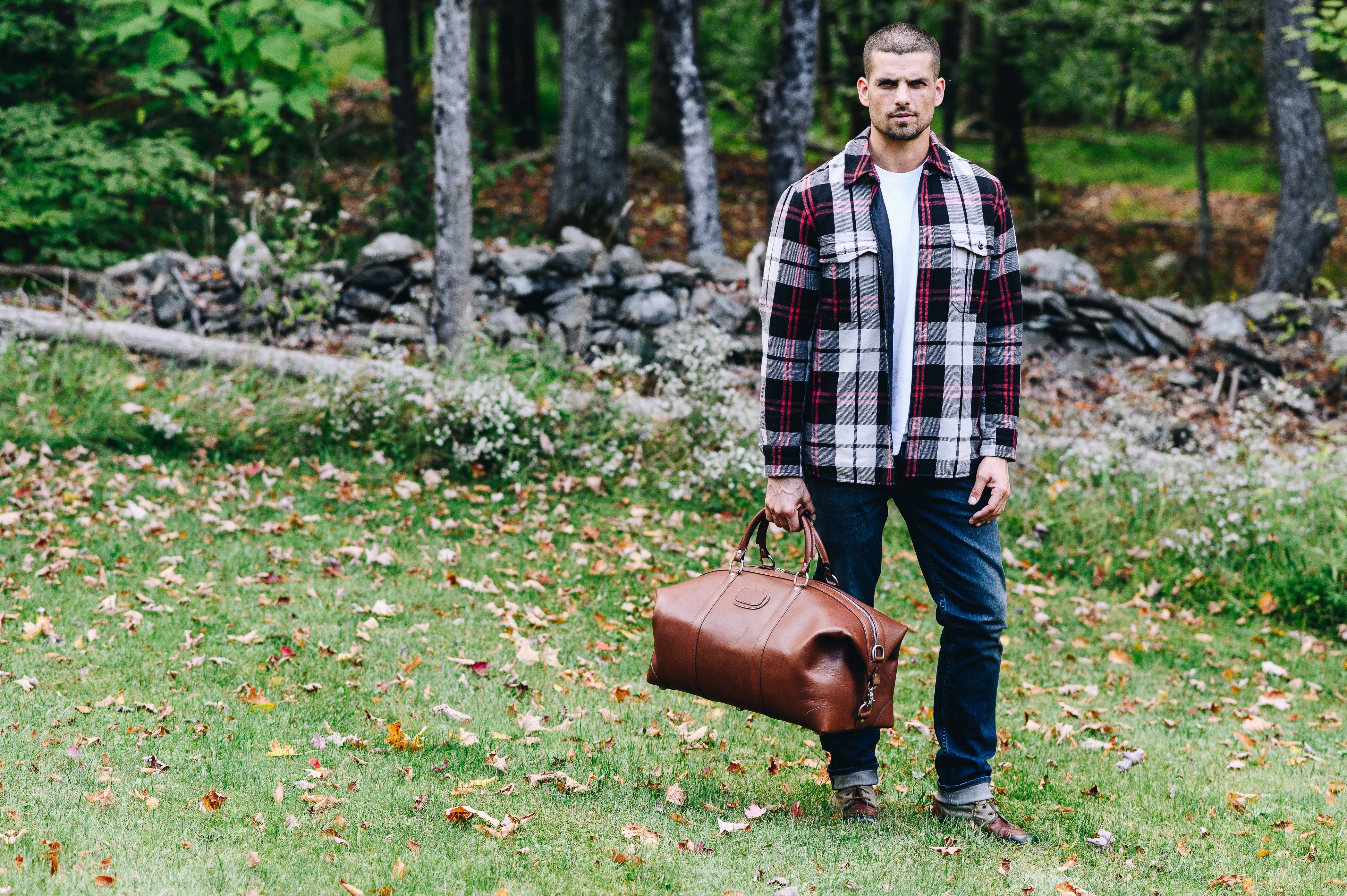 Classic Leather 22" Twain Weekender Bag