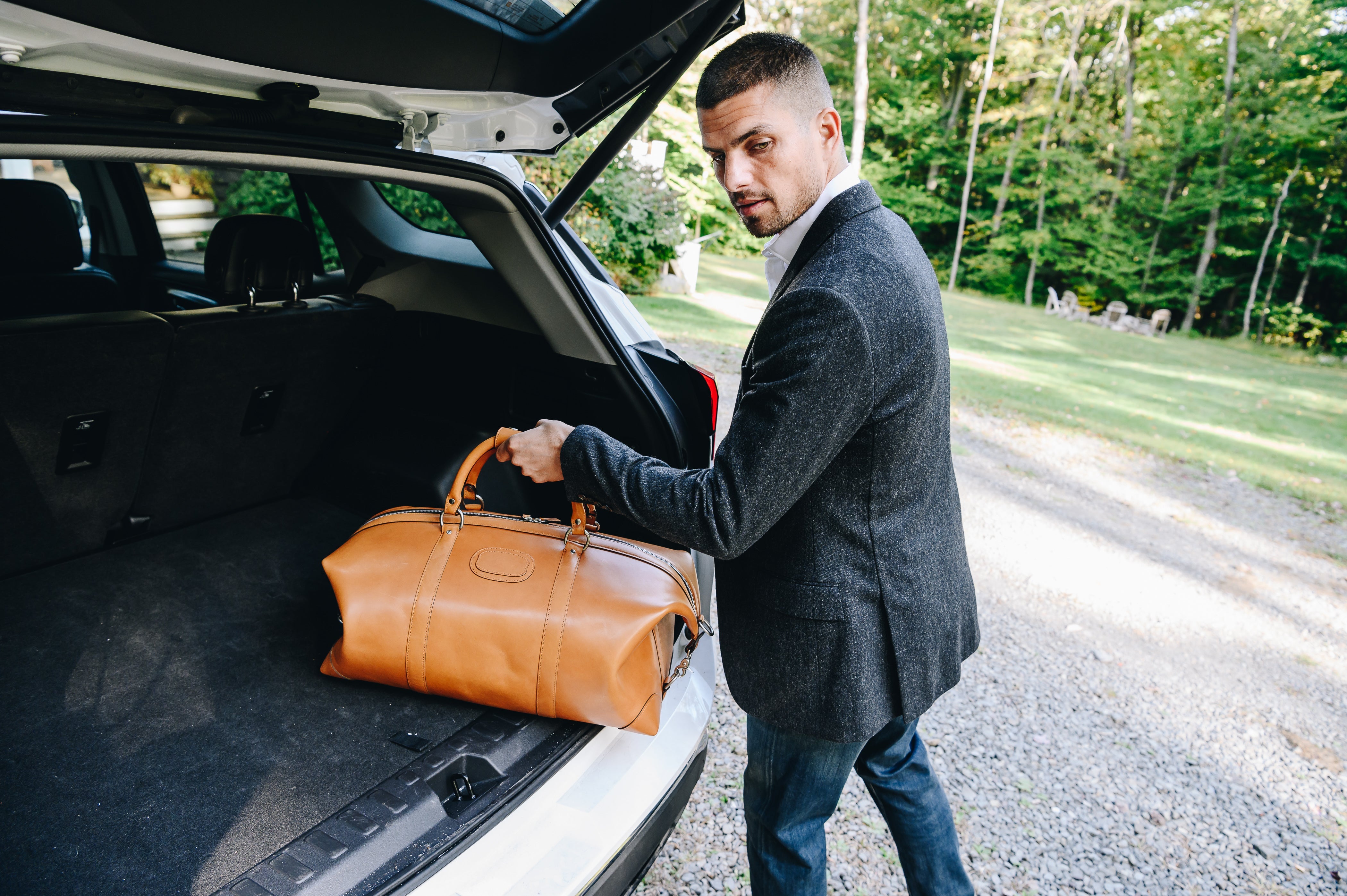 Classic Leather 22" Twain Weekender Bag