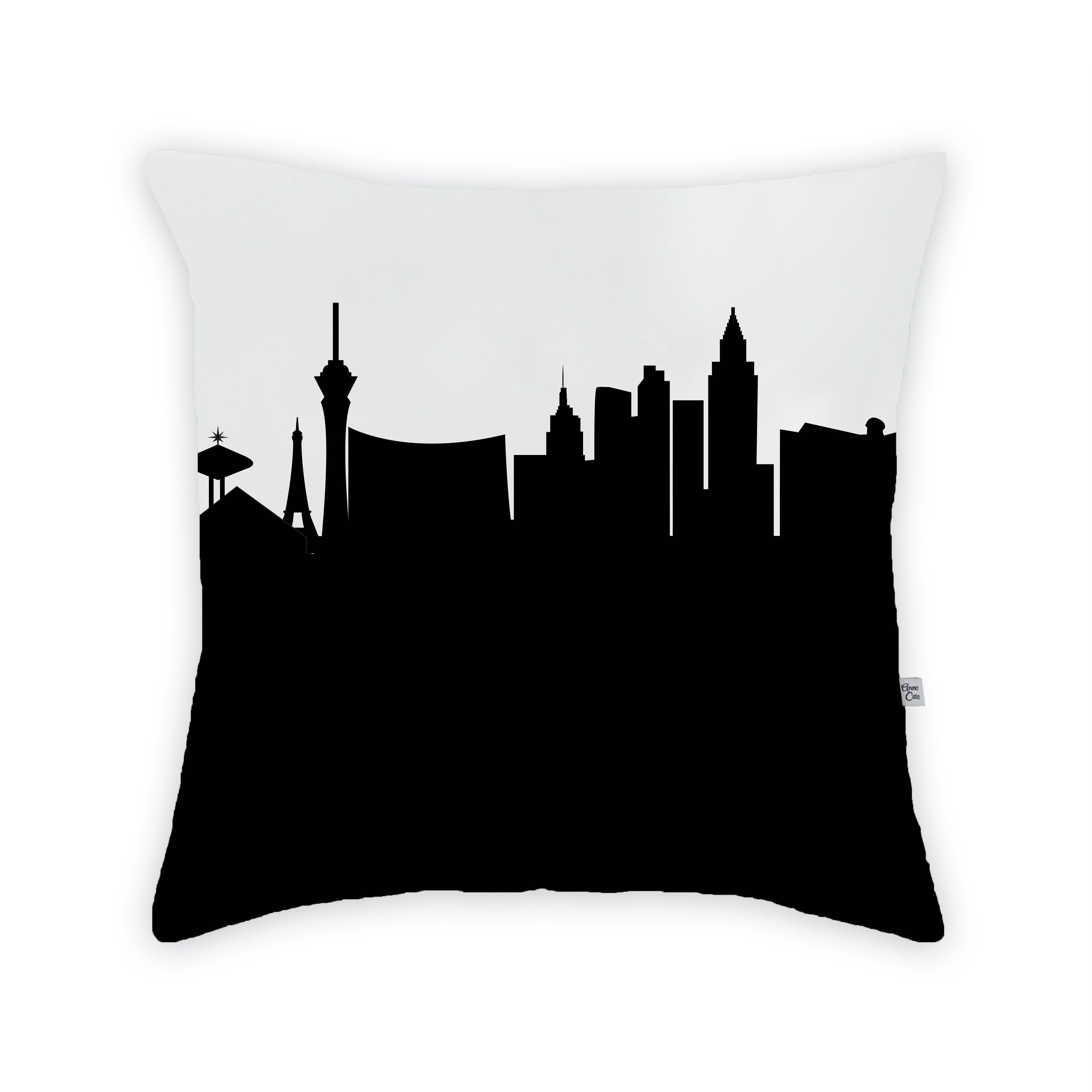 Skyline City Charm 16" by 16" Throw Pillow - Choose Your City