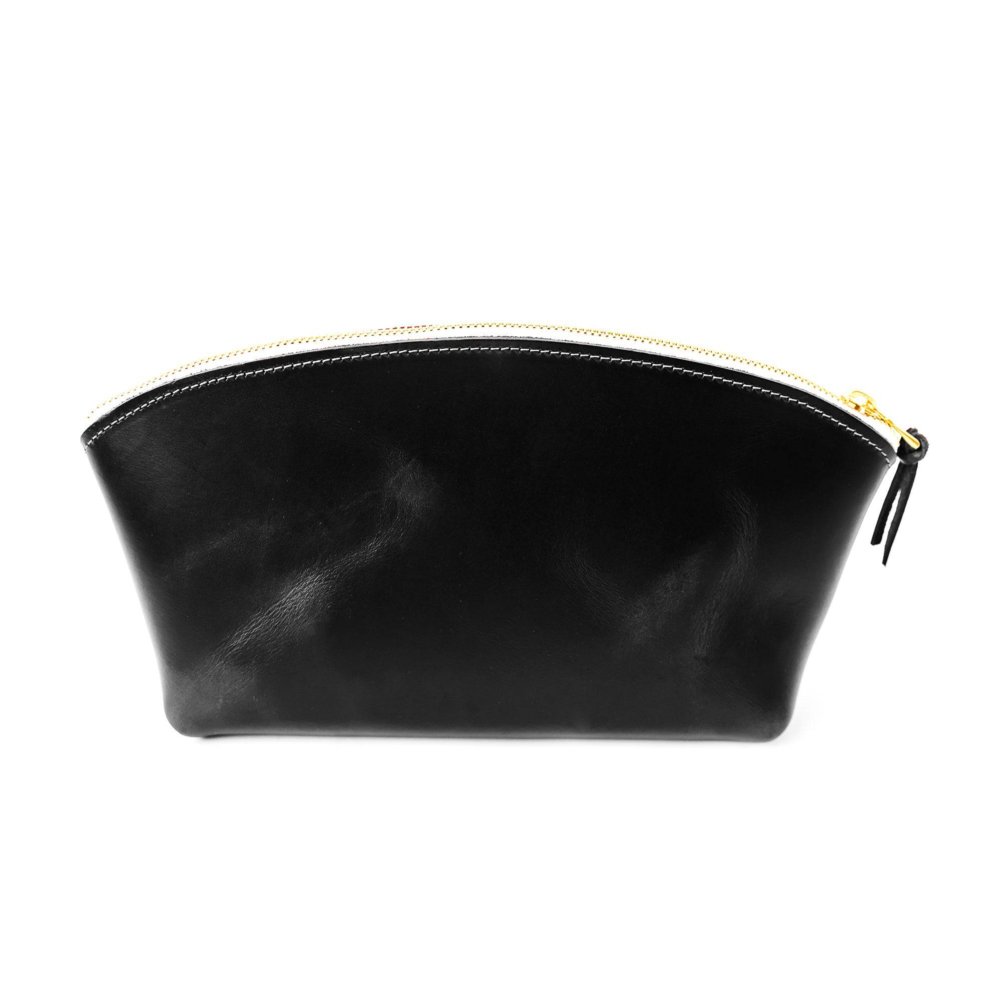 Eclipse Full Grain Leather Cosmetic Bag