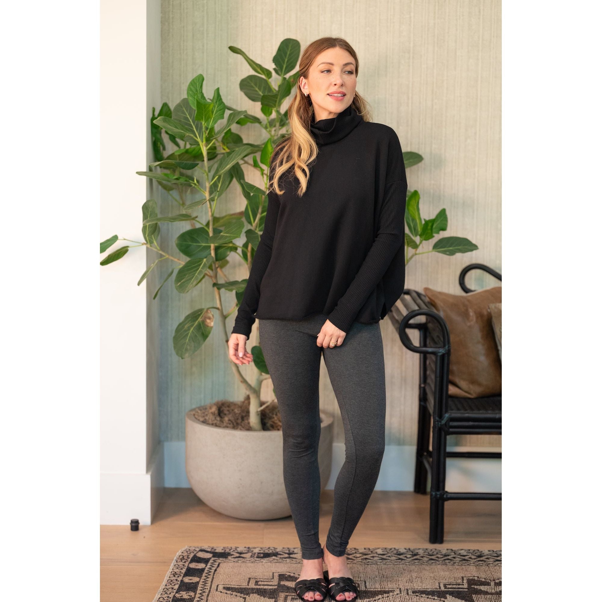 Ultimate Cozy French Terry Comfort Leggings - 29" Inseam