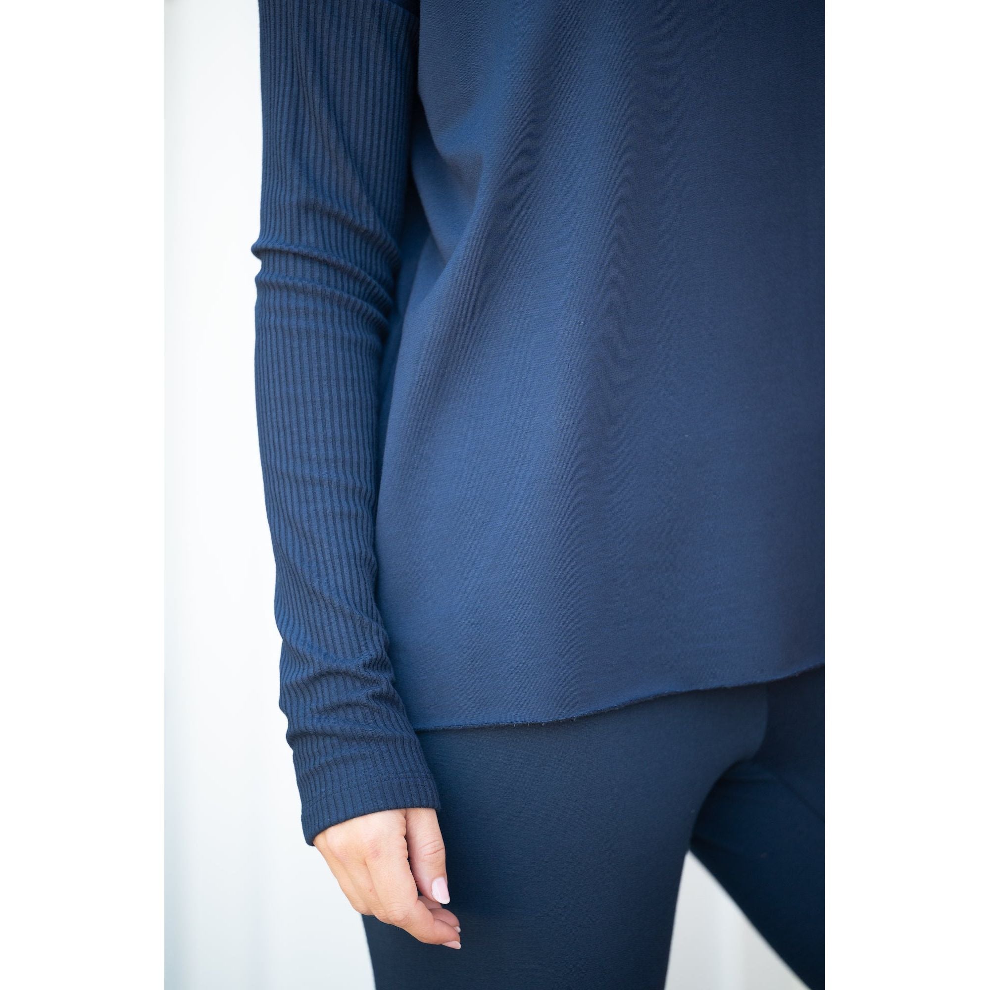 Turtleneck Top with Light Hug Bra-Free Shelf