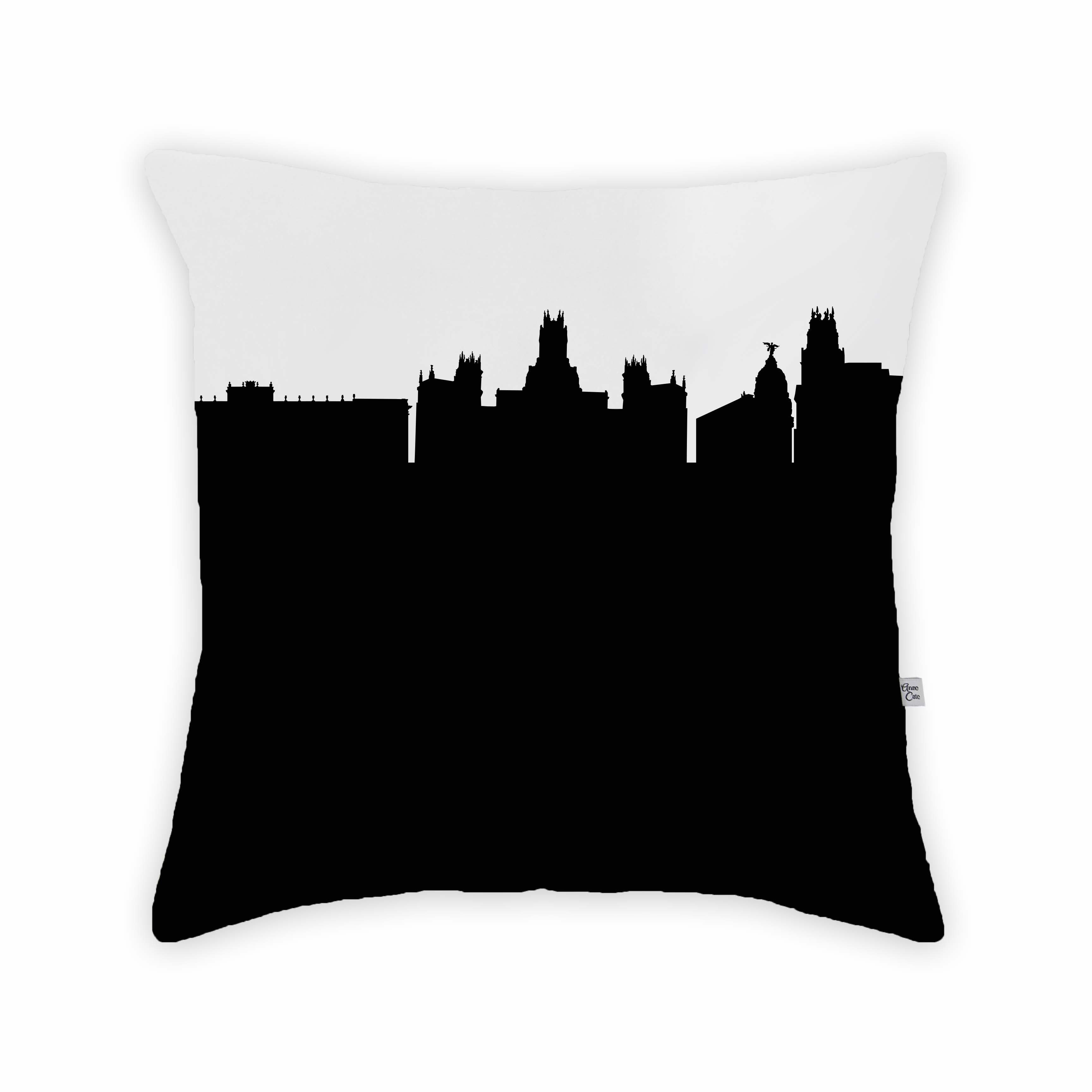 Skyline City Charm 16" by 16" Throw Pillow - Choose Your City