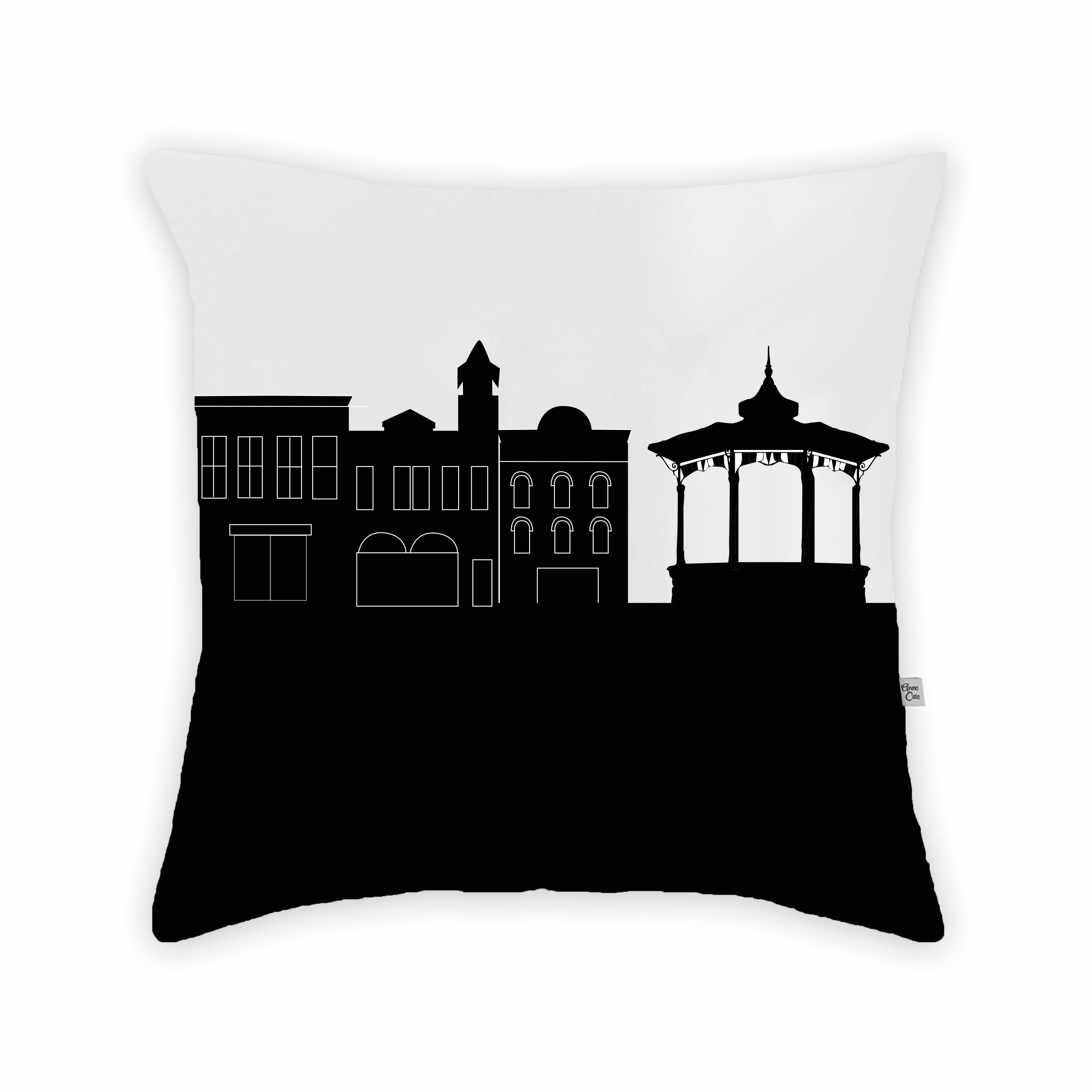 Skyline City Charm 16" by 16" Throw Pillow - Choose Your City