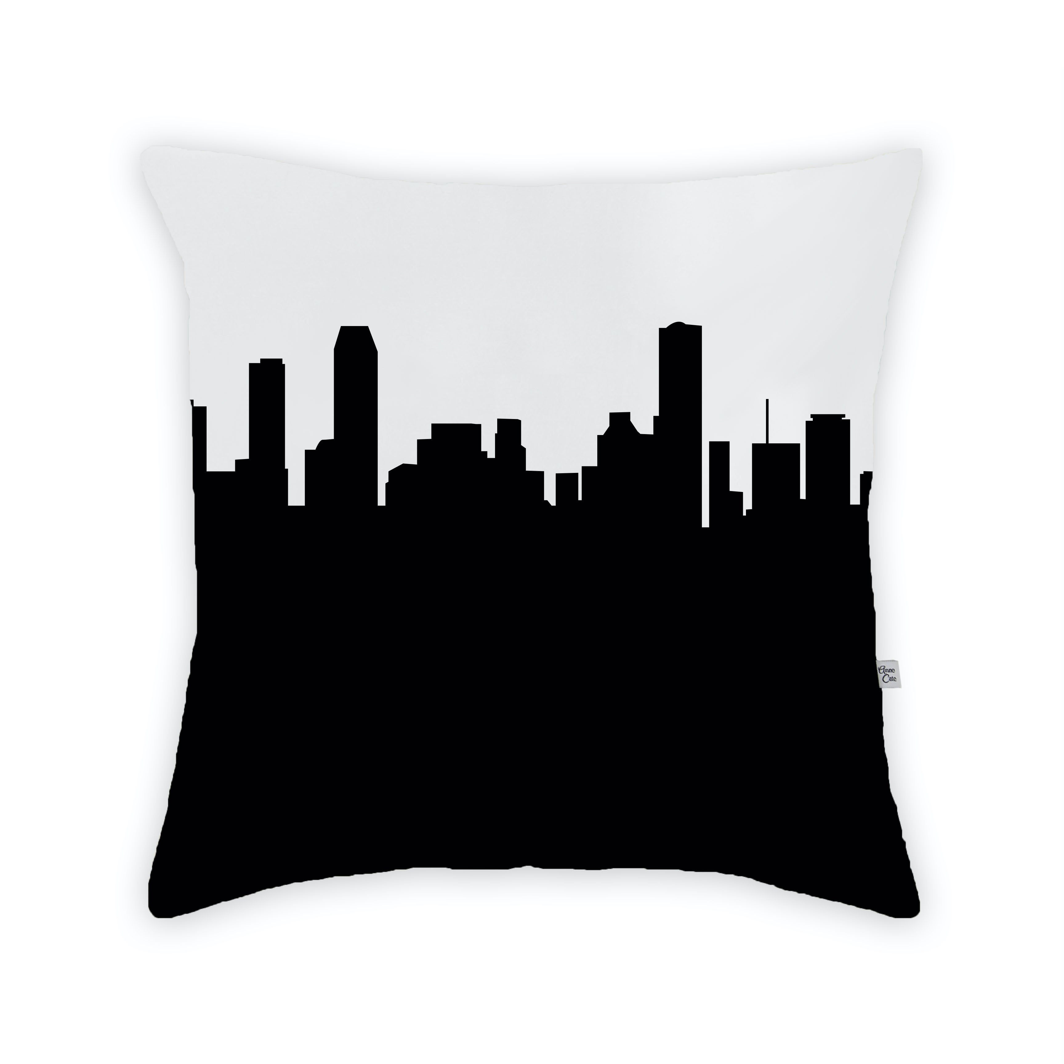 Skyline City Charm 16" by 16" Throw Pillow - Choose Your City