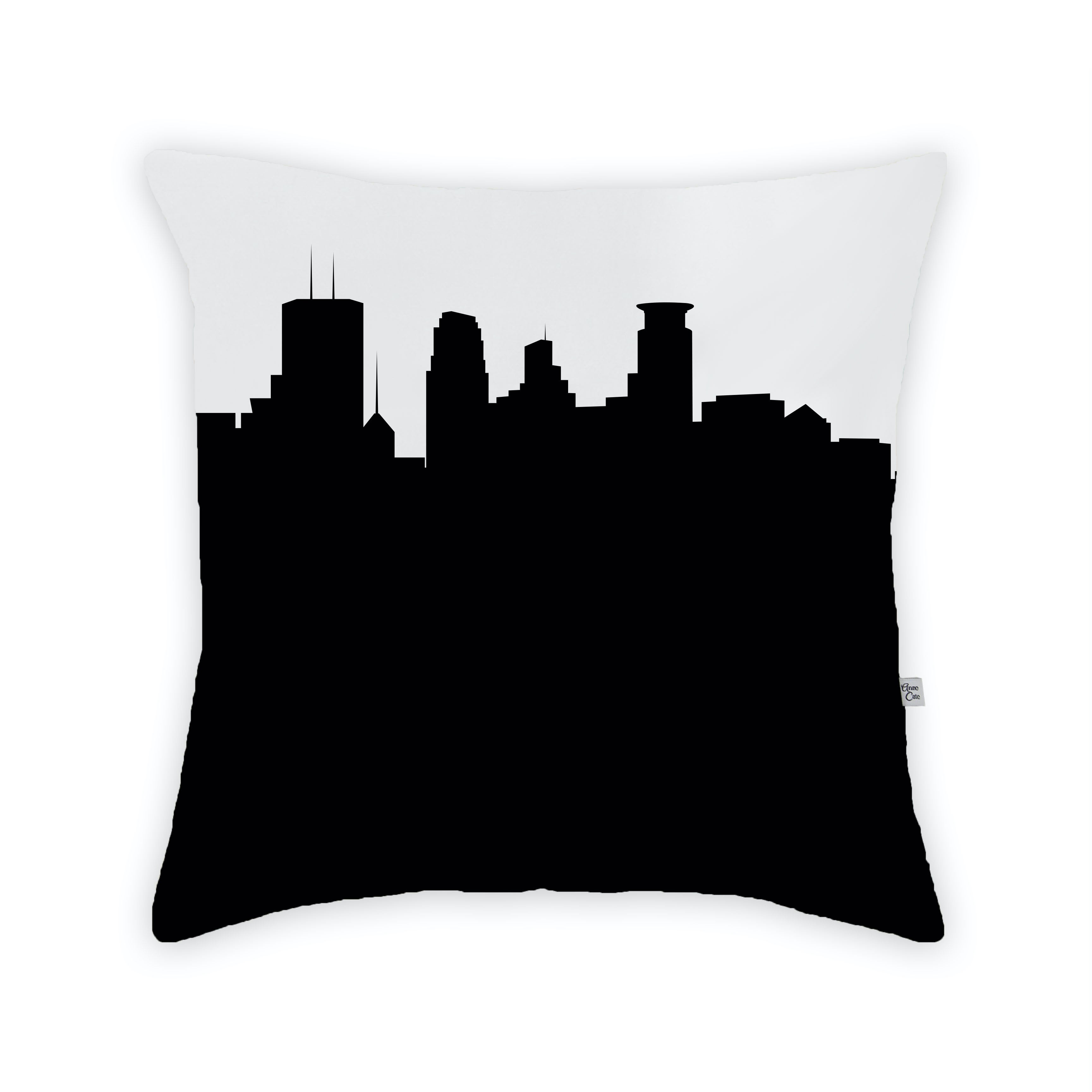 Skyline City Charm 16" by 16" Throw Pillow - Choose Your City