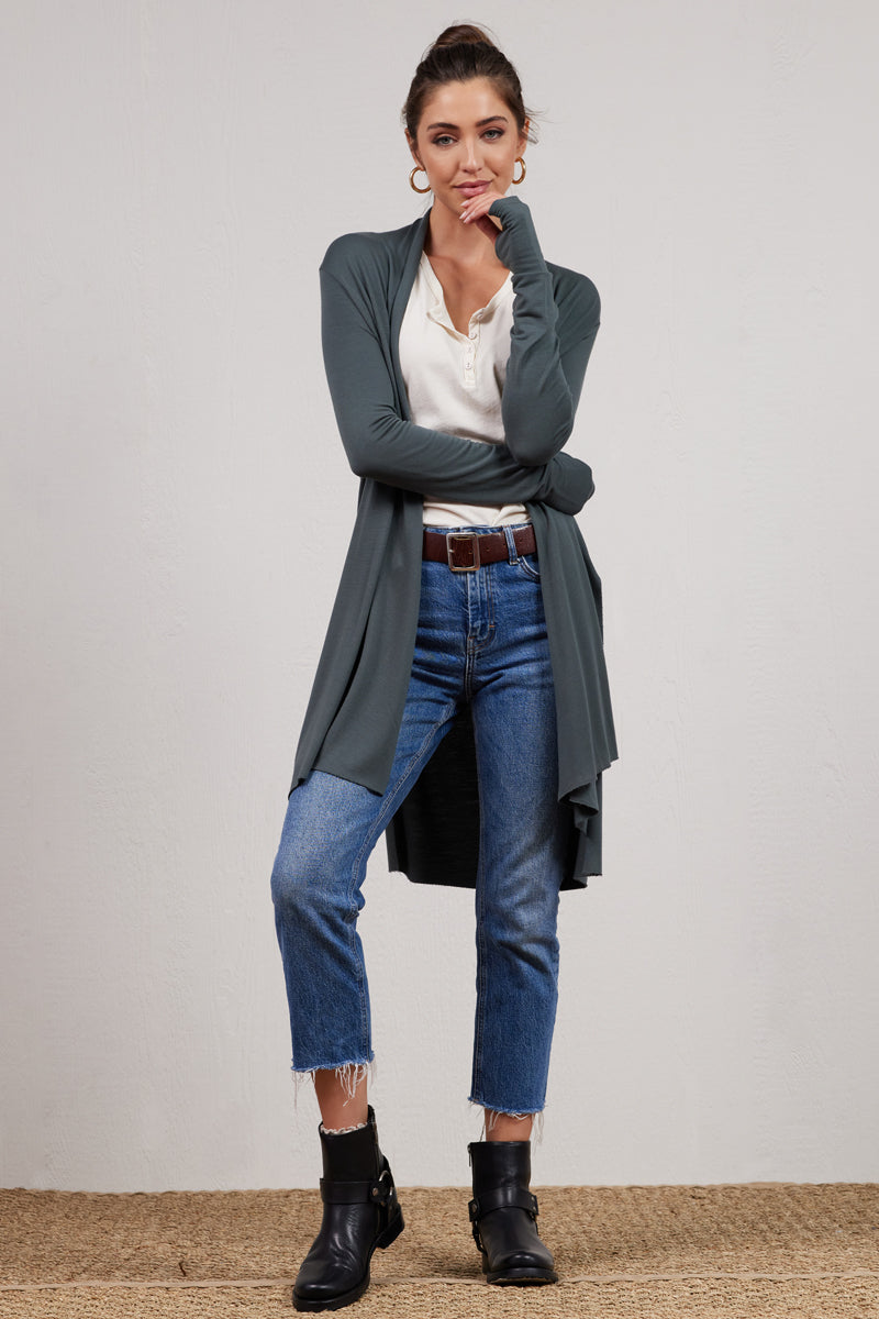 Iris Super Soft Cardigan with Thumbholes