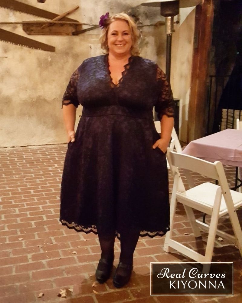 Plus Size Mon Cherie Lace Dress