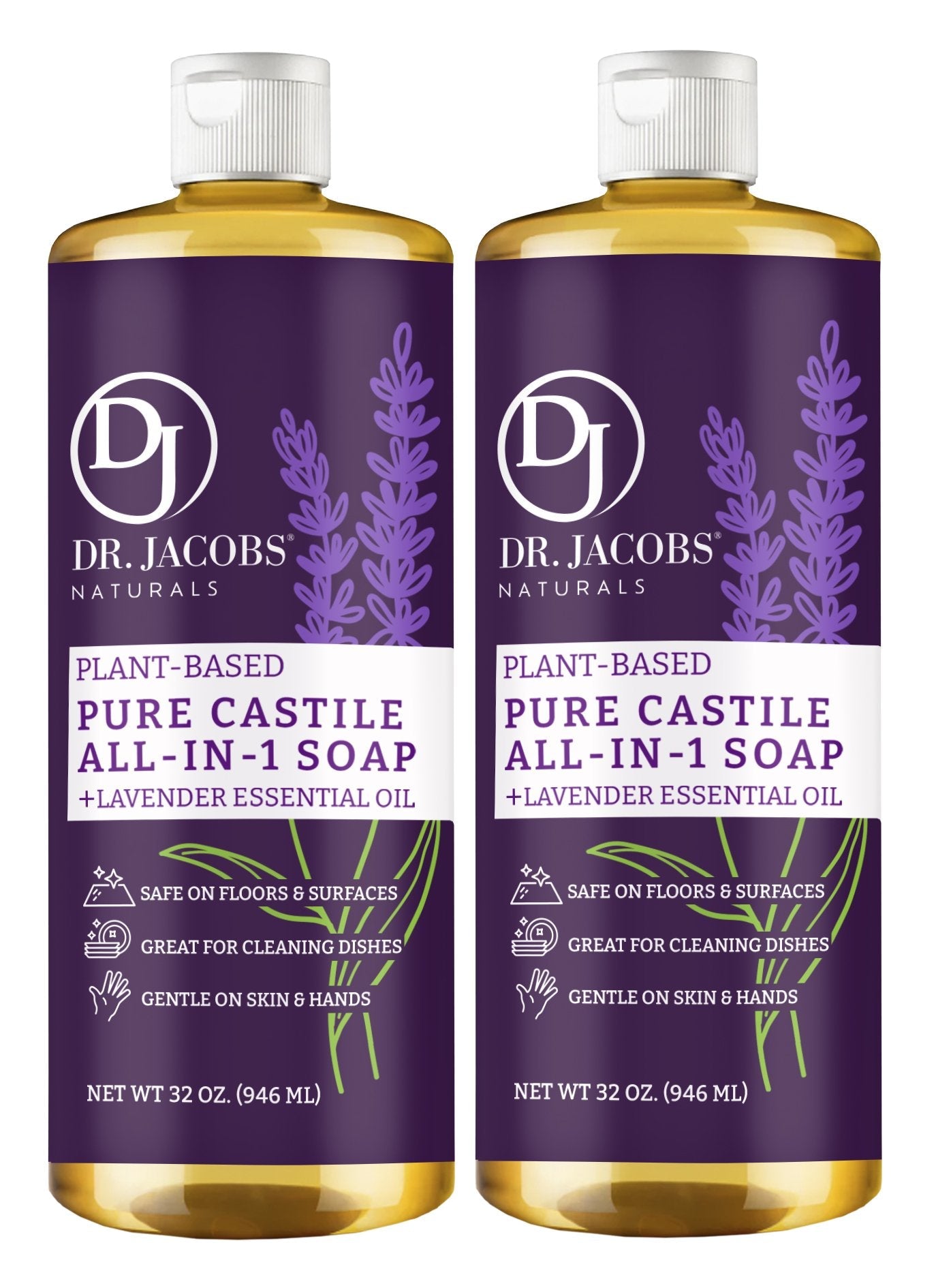 Lavender Castile Soap All in 1 - Thin Formula