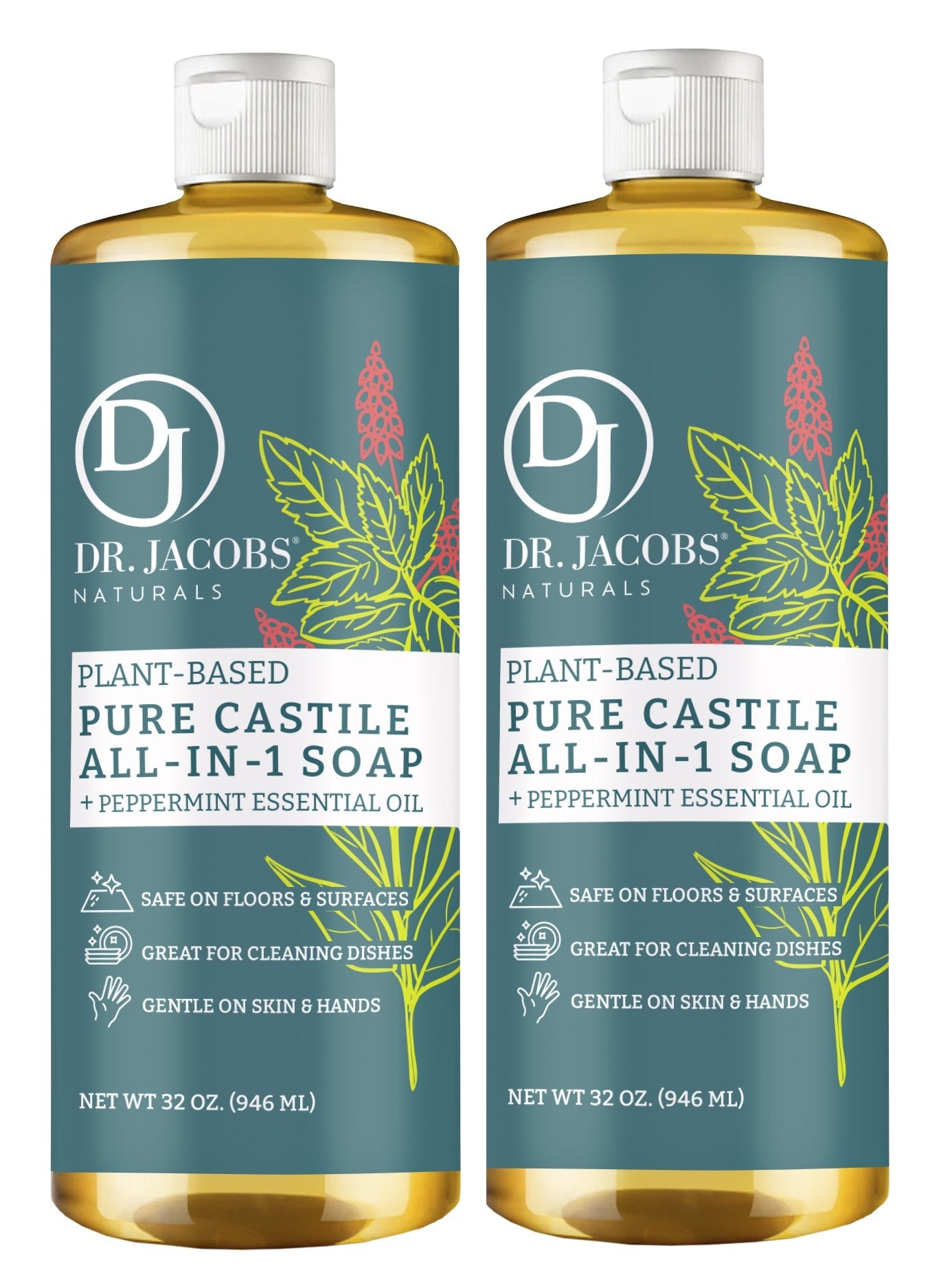 Peppermint Pure All In 1 Castile Soap - Thin Formula