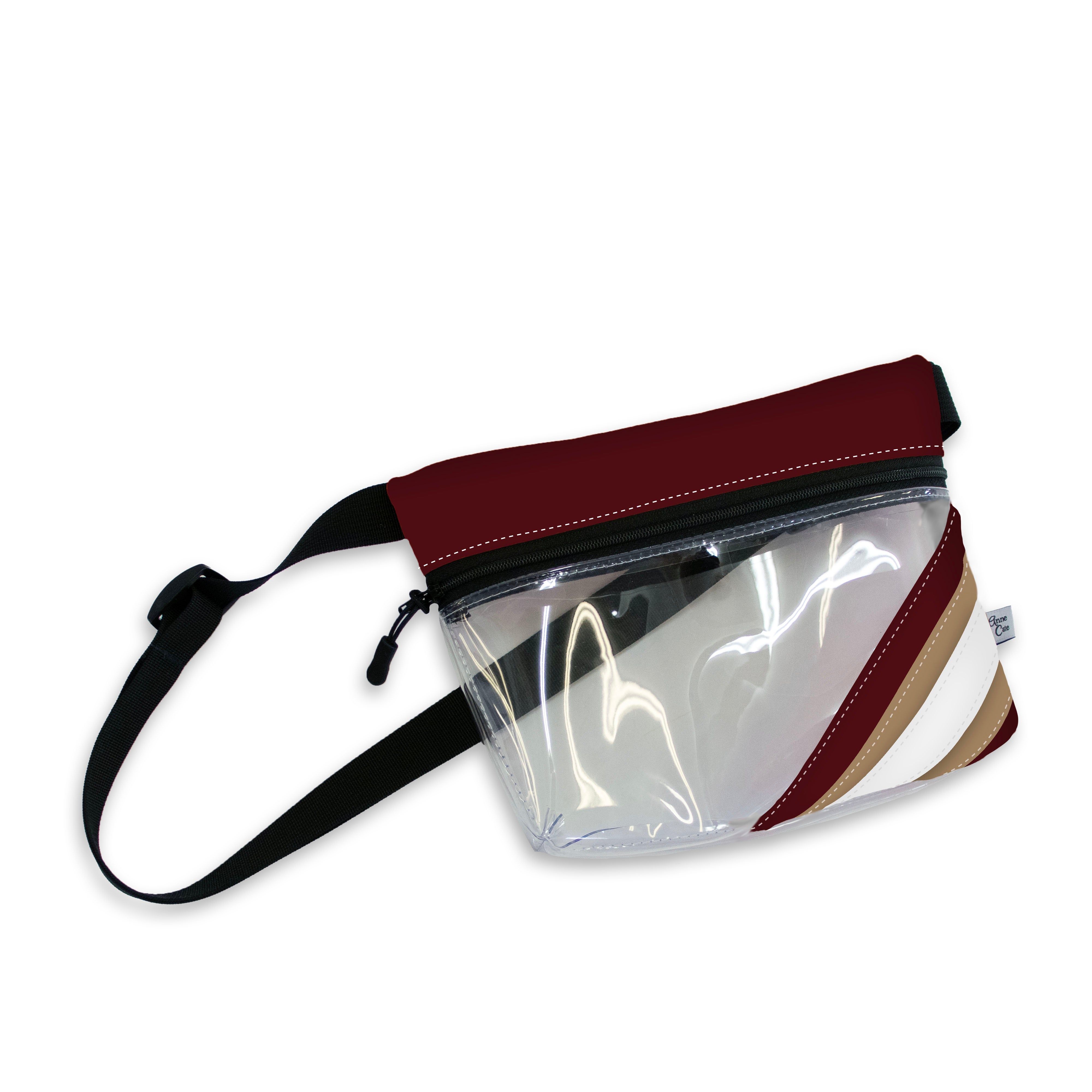 Collegiate Football Stadium Clear Stripe Game Day Fanny Pack
