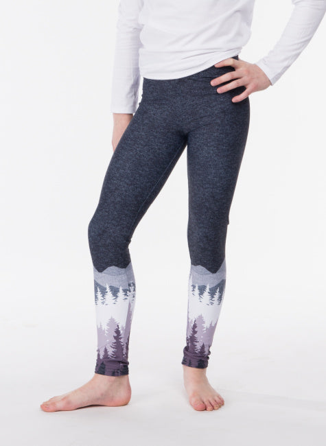 Kids Eco-Friendly Mauve Summit Yoga Pants