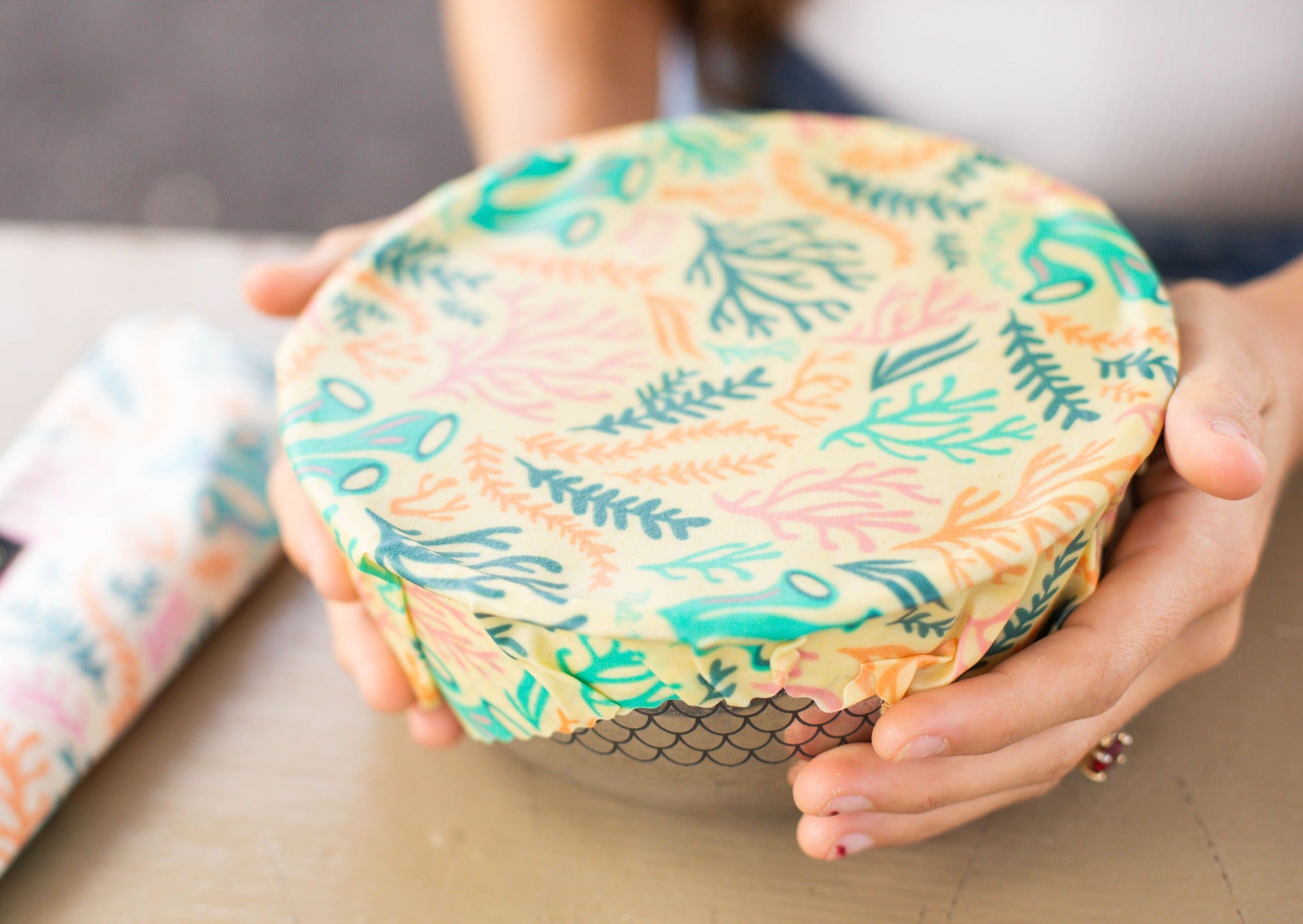 Eco-Friendly Beeswax Wrap Variety Pack - Ocean Print