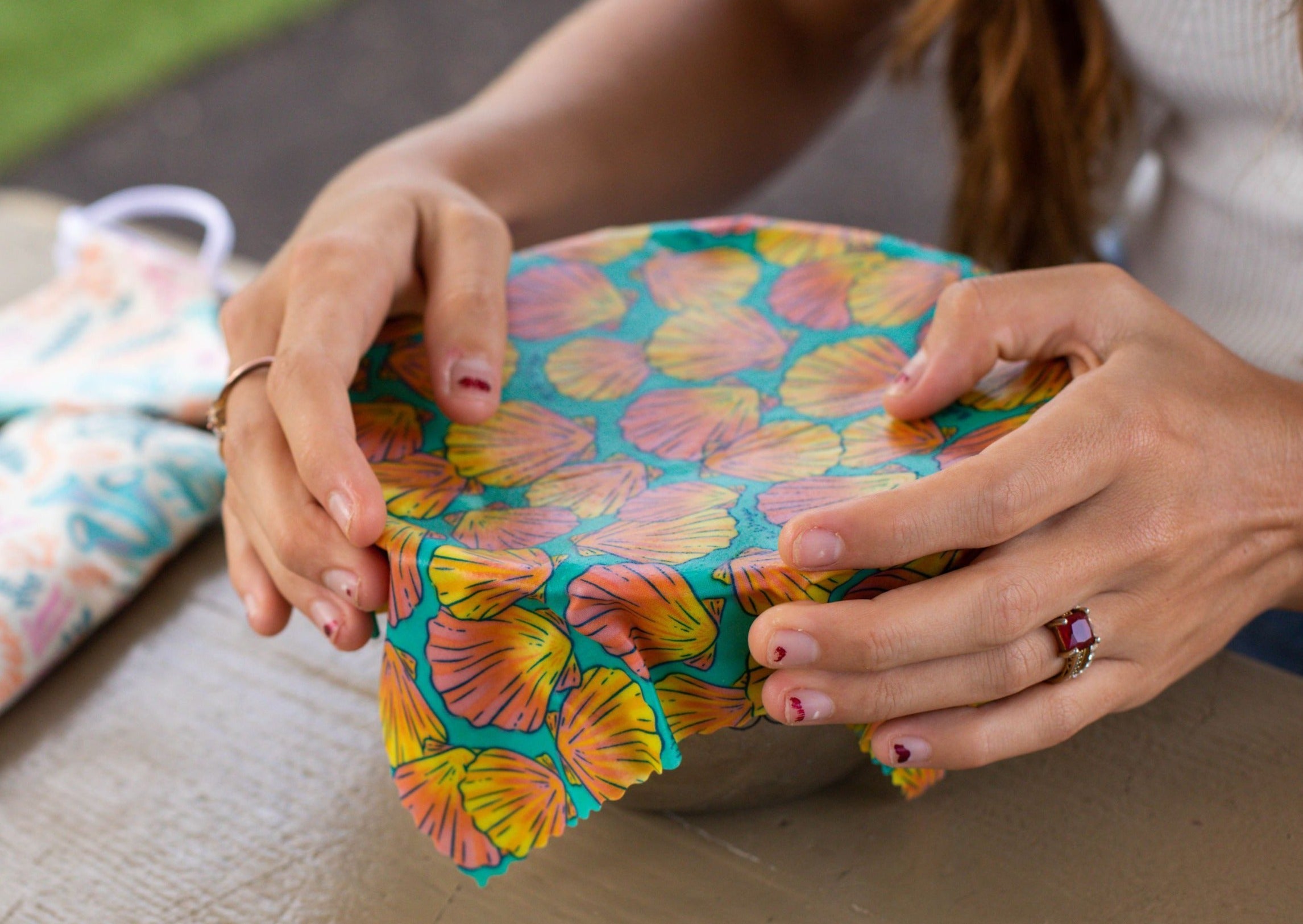 Eco-Friendly Beeswax Wrap Variety Pack - Ocean Print
