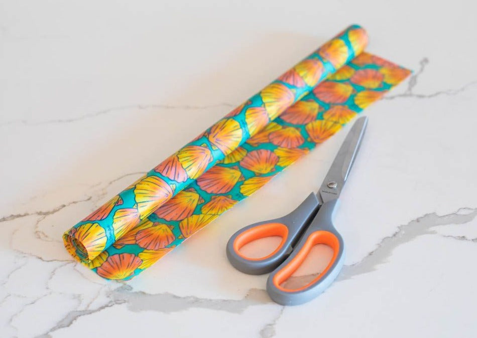 Eco-Friendly Beeswax Wrap Bulk Roll - Shells