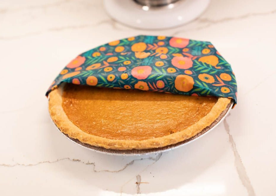 Eco-Friendly Beeswax Food Wrap - Fall Bloom Print