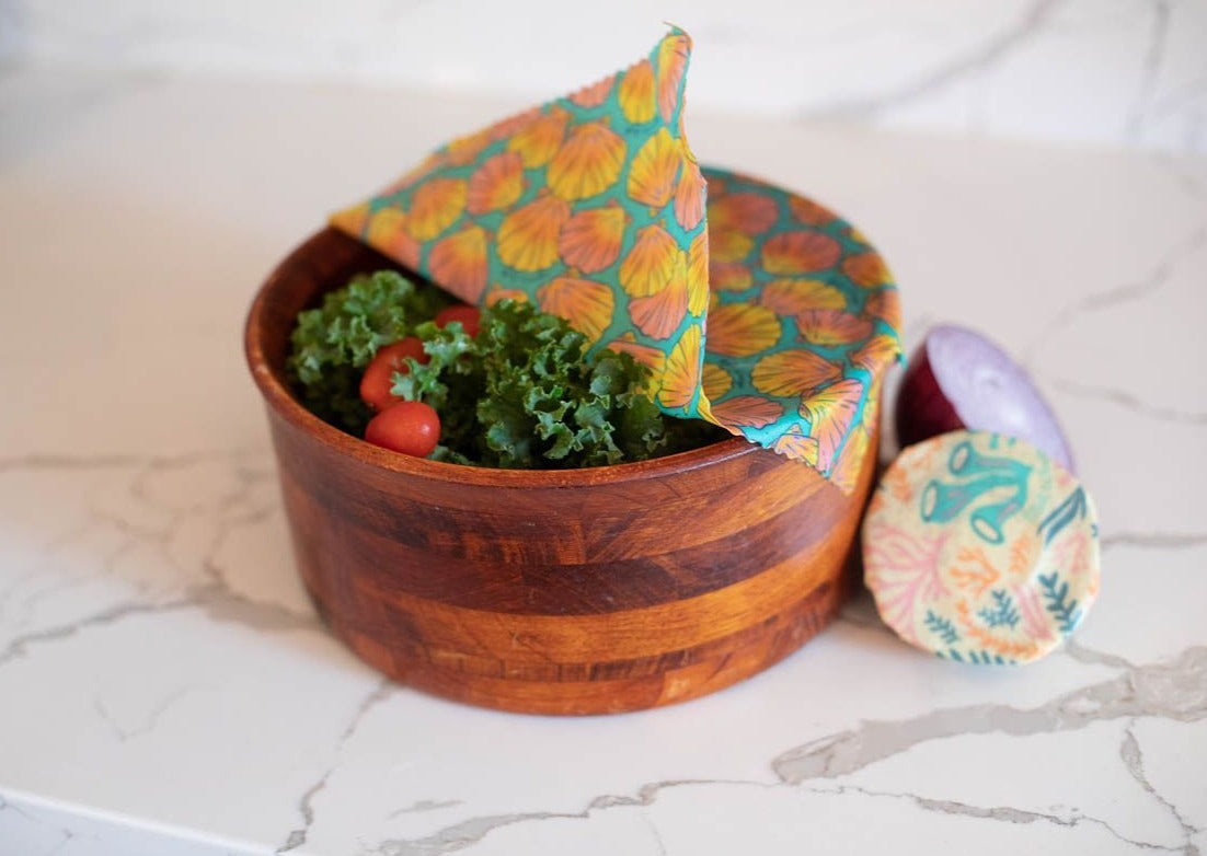 Eco-Friendly Beeswax Wrap Bulk Roll - Shells
