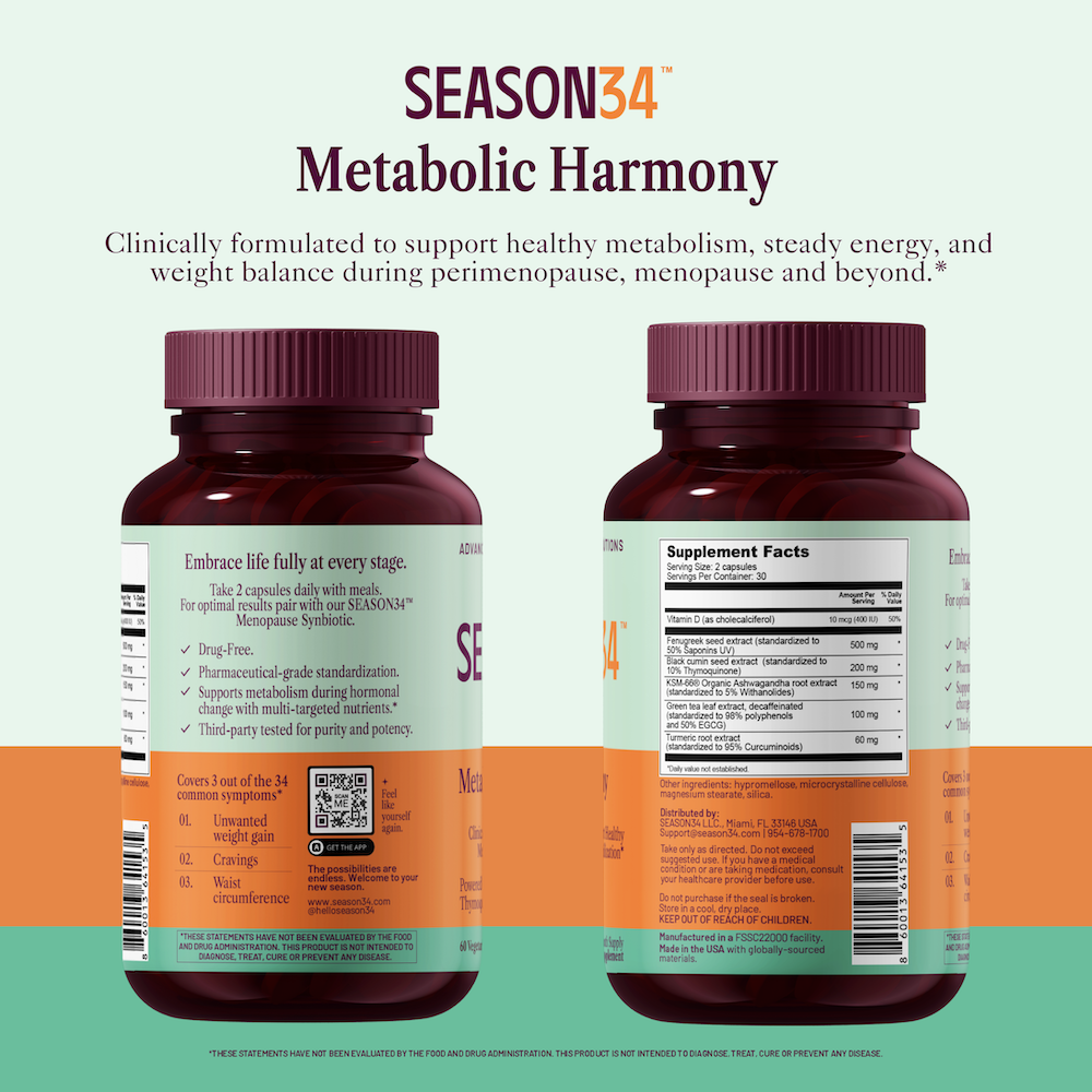 Menopause Metabolic Harmony – Weight Gain, Cravings & Energy Support