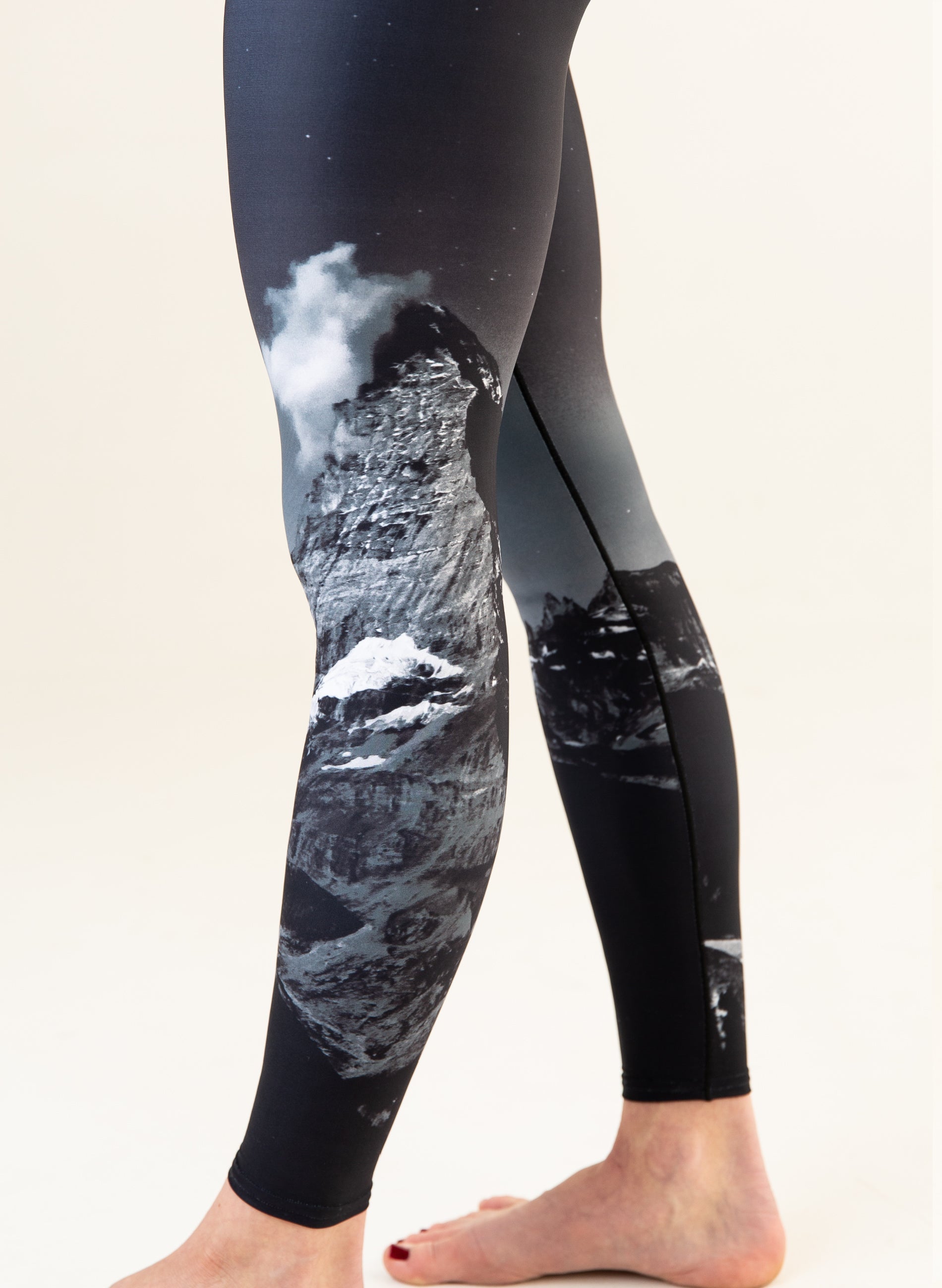 Eco-Friendly Midnight Mountain Yoga Pants