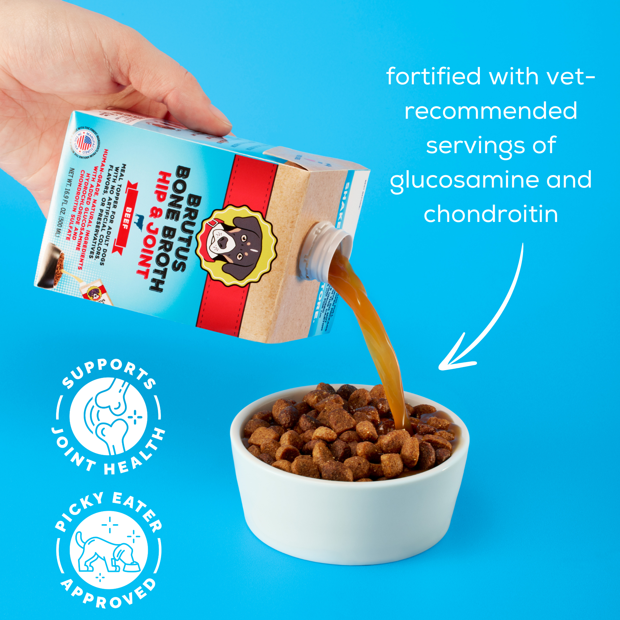 Natural Mini Hip & Joint Formula - Beef Bone Broth
