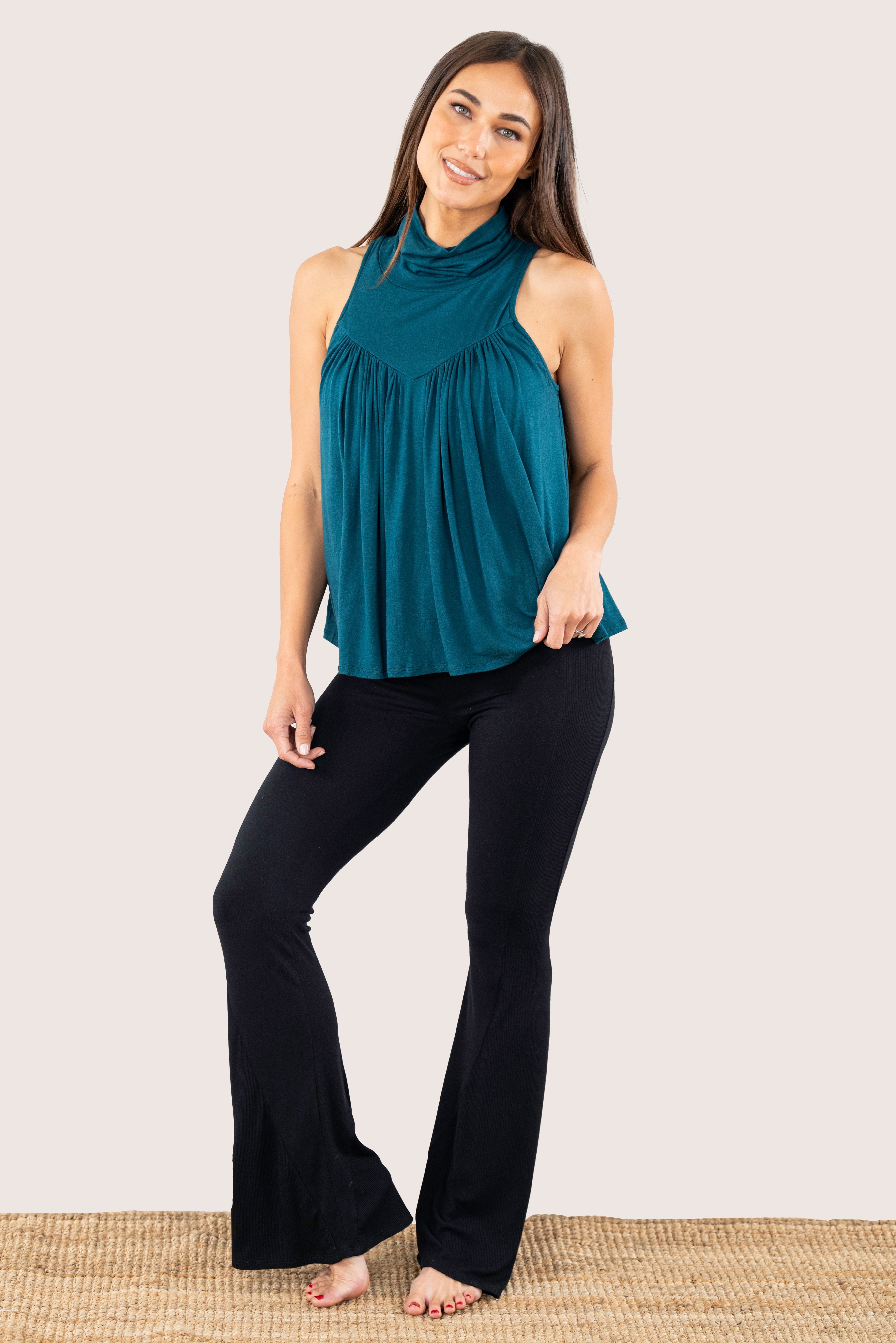 Mocktail Mock Turtleneck with Light Hug¬Æ Bra-Free Shelf