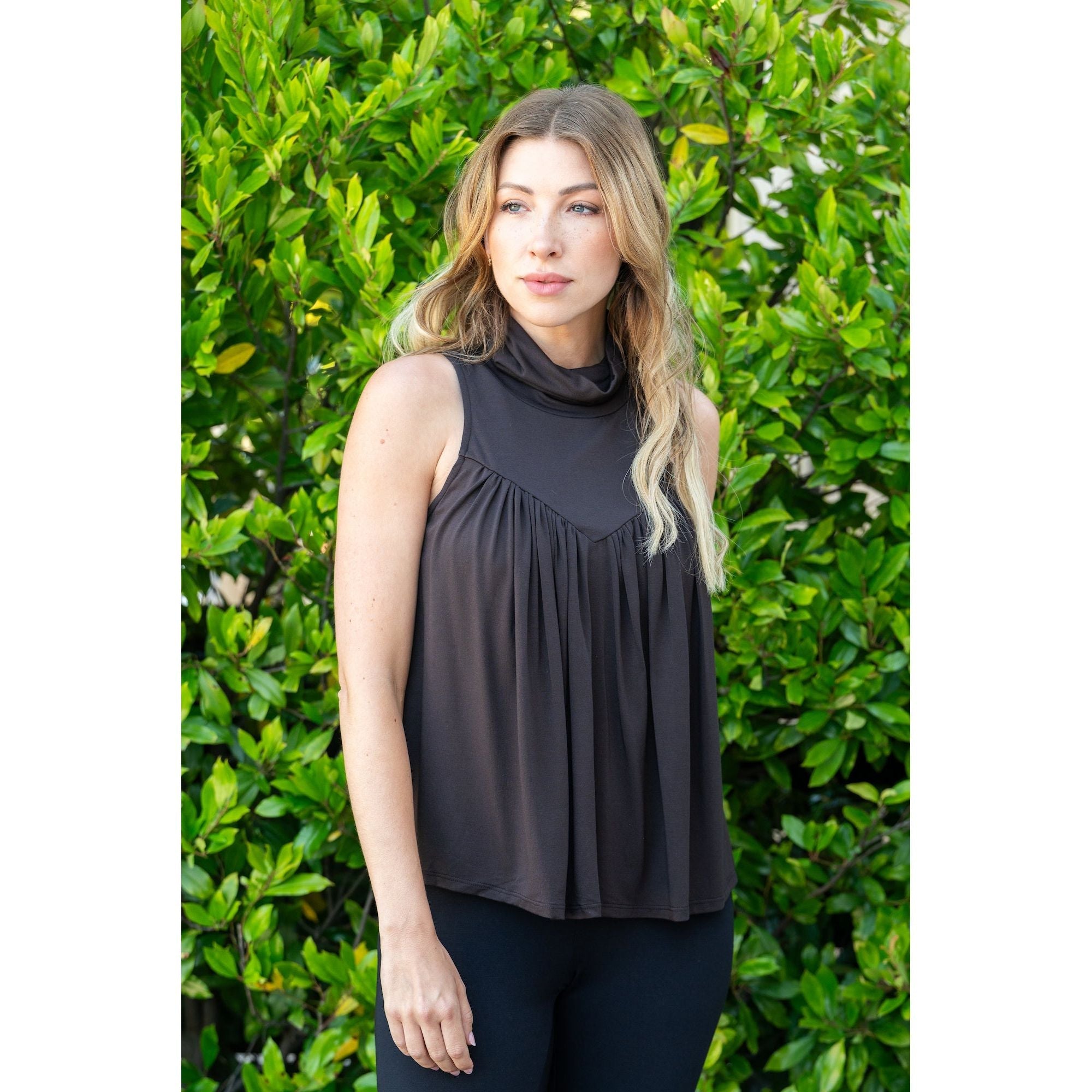 Mocktail Mock Turtleneck with Light Hug¬Æ Bra-Free Shelf