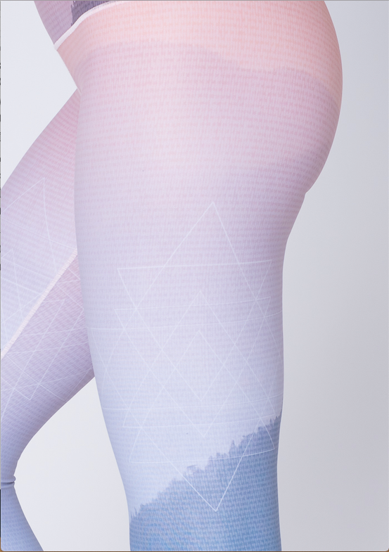 Eco-Friendly Mountain Twilight Yoga Pants