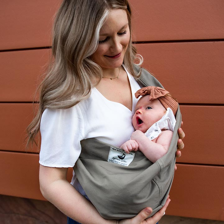 Organic Cotton Baby Carrier Sling - Khaki