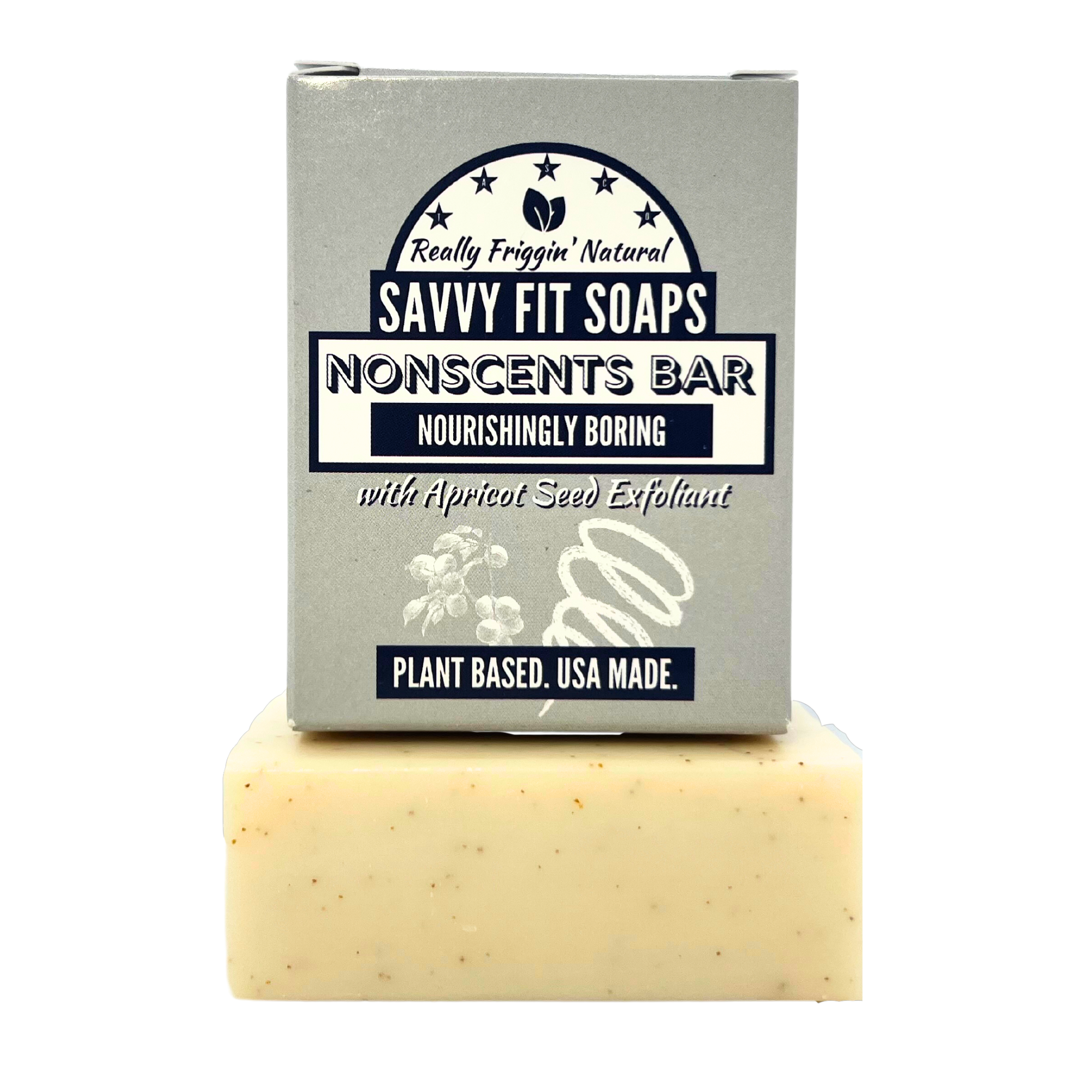 Nonscents Exfoliating Bar Soap - 3 Pack